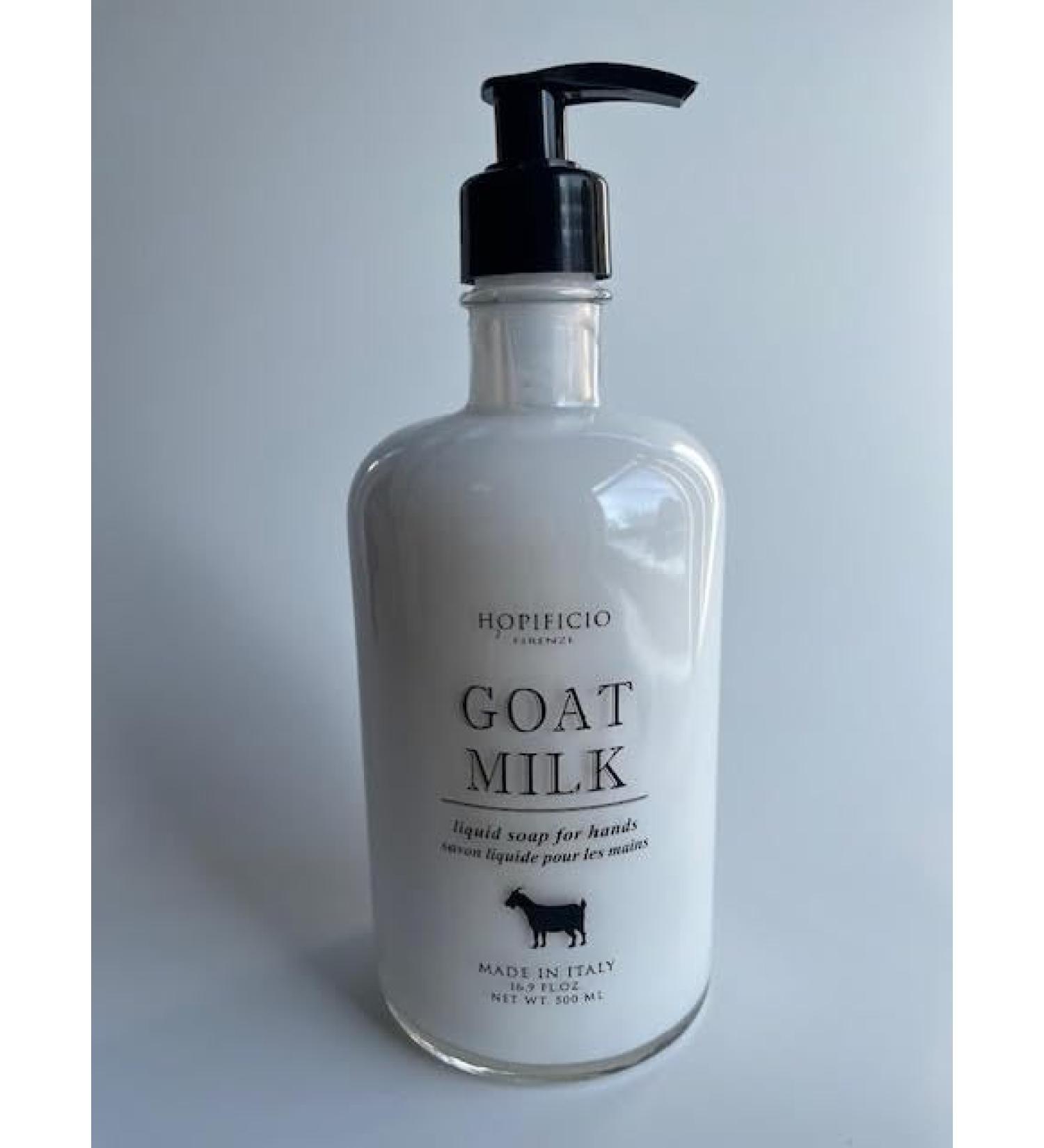 Goat Milk Hand Wash | Made In Italy | 16.9 fl oz Glass Bottle (NEW)