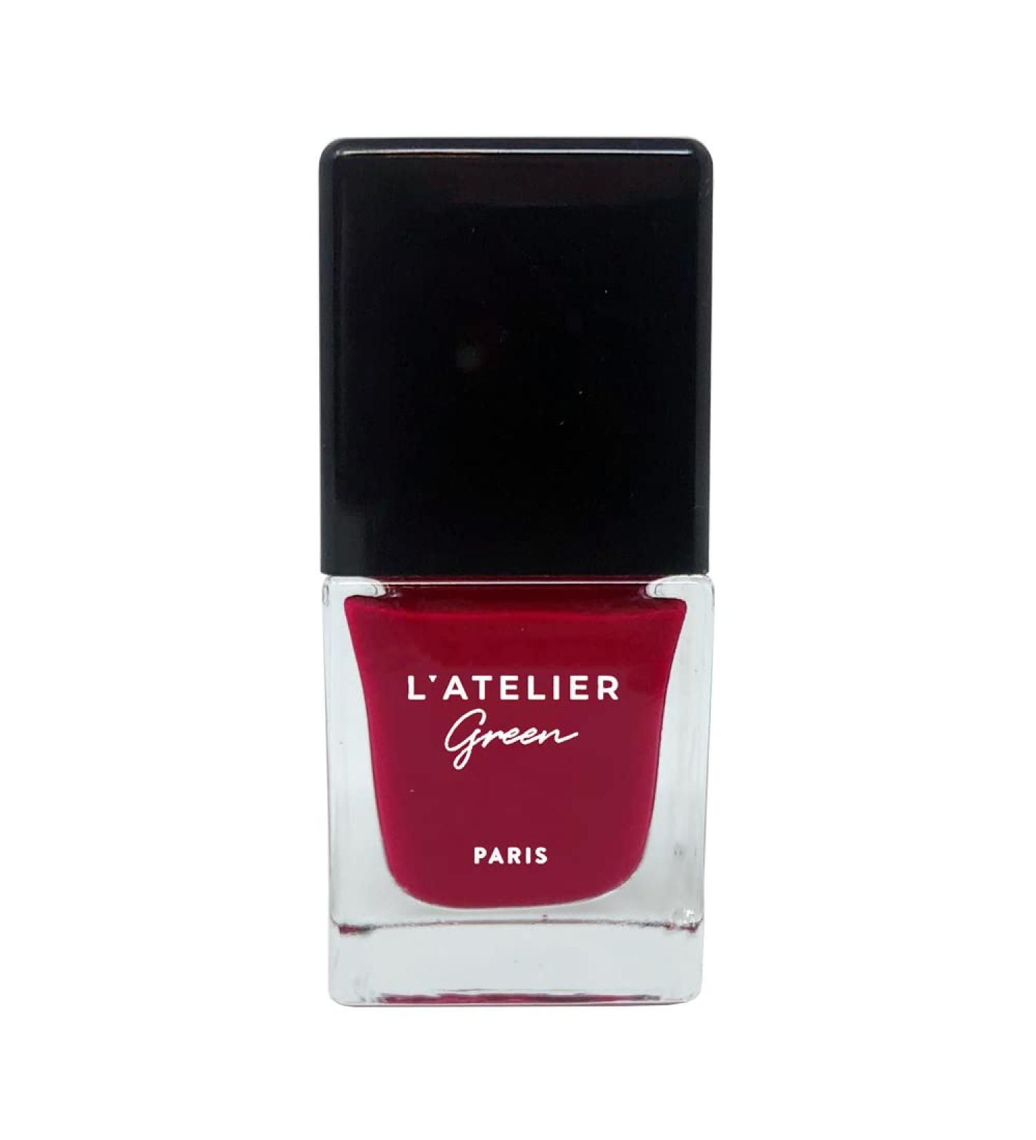 L Atelier Green Paris - Breathable 85% Plant-Based Halal & Vegan Nail Polish. Infused with Organic Oils Made in France - 10.5ml (No Way Back) - Buy Online on GoSupps.com