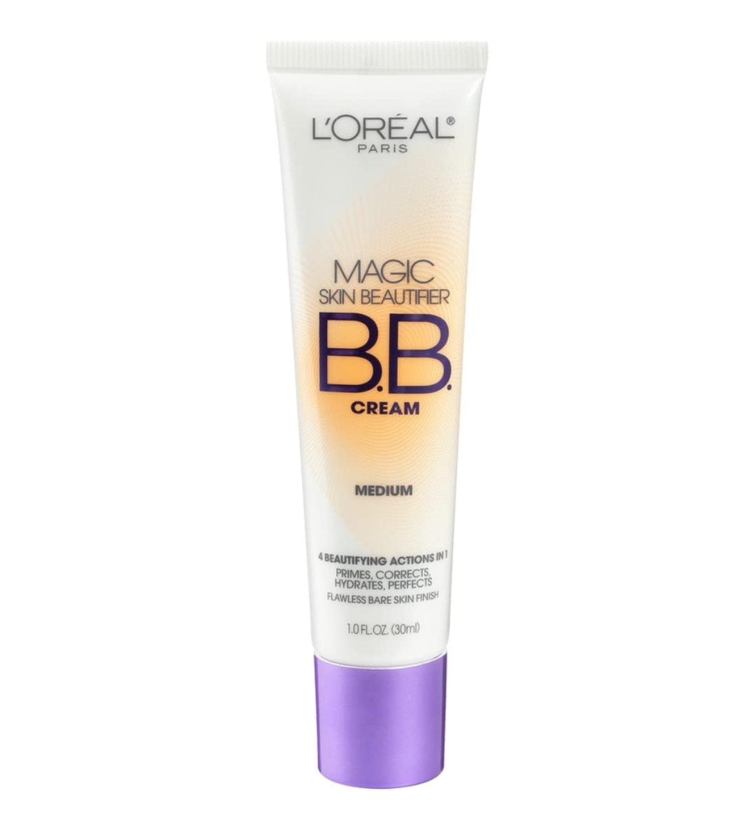 L'Oreal Magic Skin Beautifier BB Cream 814 Medium - 1 fl oz (30 ml) for Flawless Skin - Buy Online on GoSupps.com