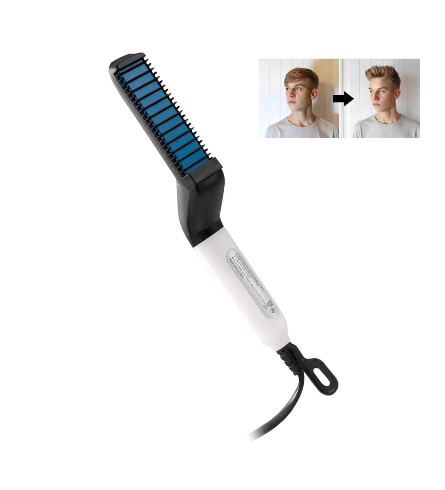 Beard Straightener for Men Fast Heated Straightening Brush Beard Straightening Comb Beard Styling Comb - Buy Online on GoSupps.com