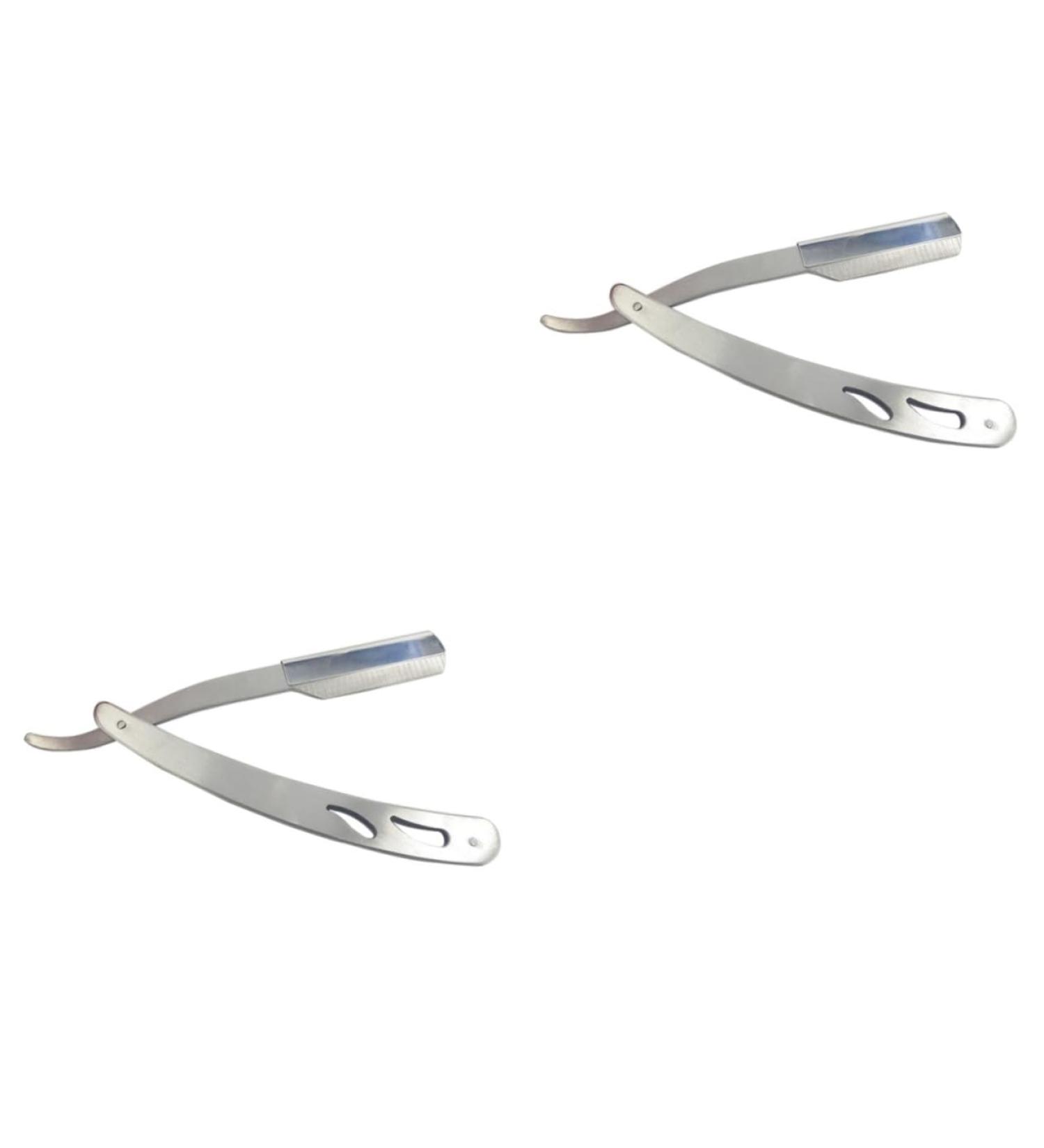Minkissy 2pcs Razor Stainless Steel Hairy Knife for Men - Precision Grooming Tools for Smooth Shaving | International Shipping Available - Buy Online on GoSupps.com