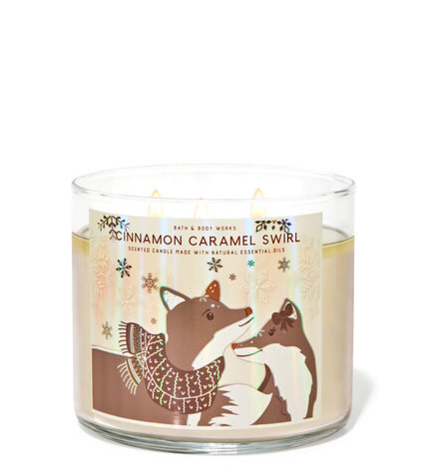 Cinnamon Caramel Swirl 3 Wick Candle 14.5 oz / 411 g