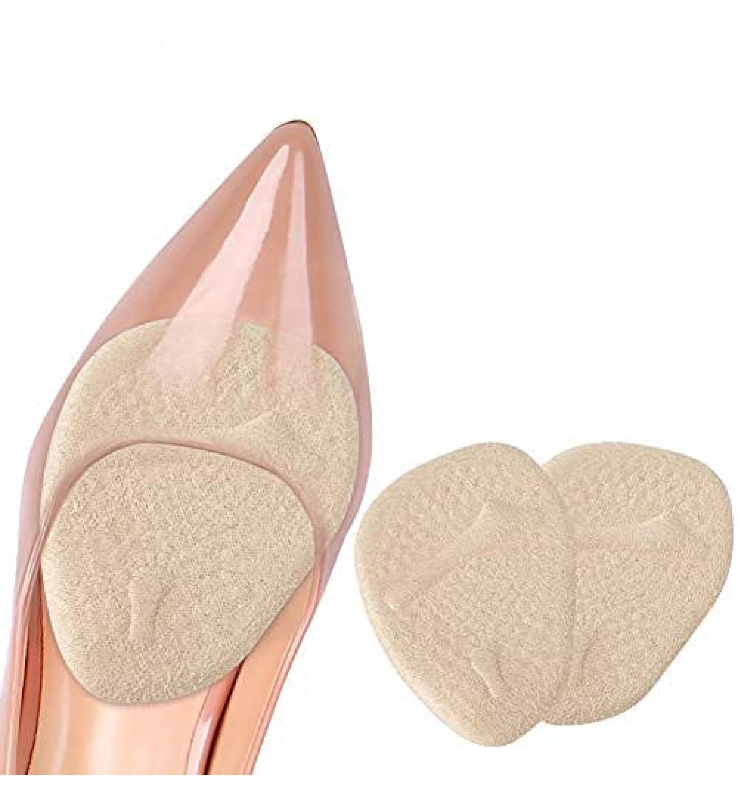 Haofy Forefoot Insoles for High Heels - Pain Relief Cushions 2 Pairs Suede Gel Anti-Slip Insoles for Women - Beige - Buy Online on GoSupps.com