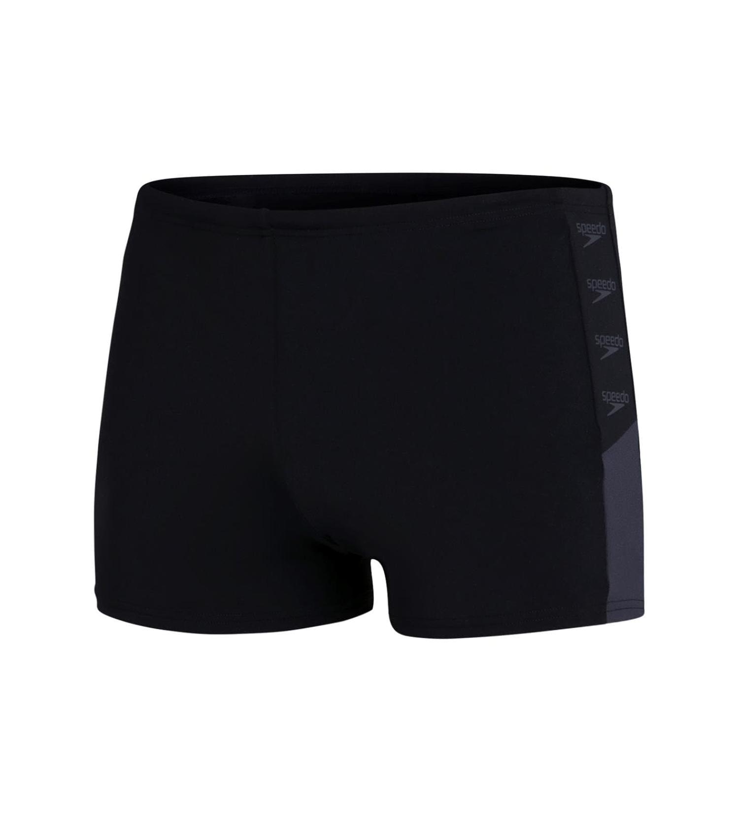 Buy Speedo Men's Boom Logo Splice Aquashort 5 - Black/Oxide Grey | International Shipping Available - Buy Online on GoSupps.com