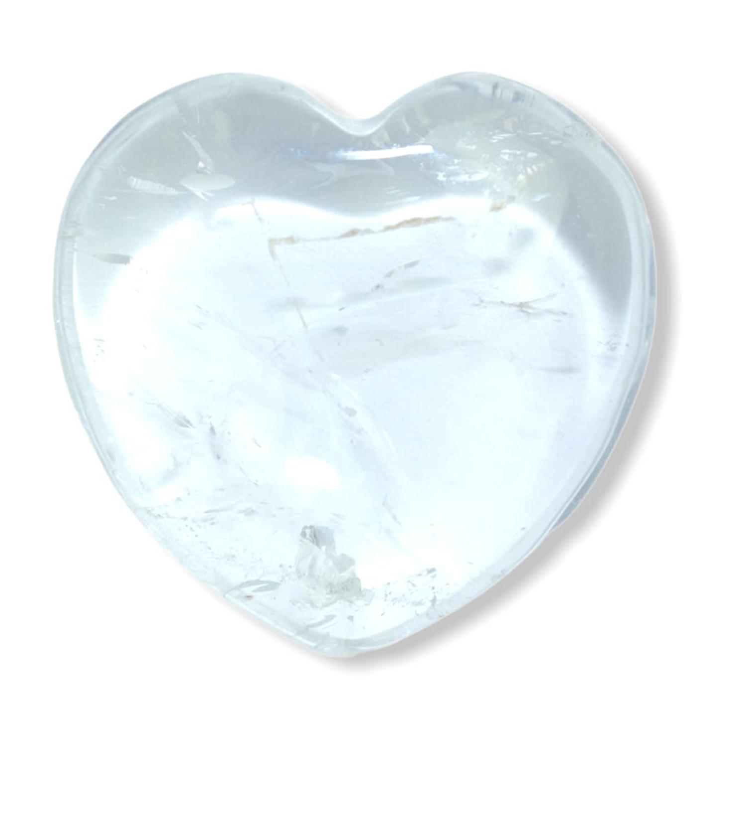 Steinfixx - Gem Stone Herz I Heilstein I Gl cksstein I Chakra -Stein I Taschenstein |Massage stone |Gift for loved ones (mountain crystal)