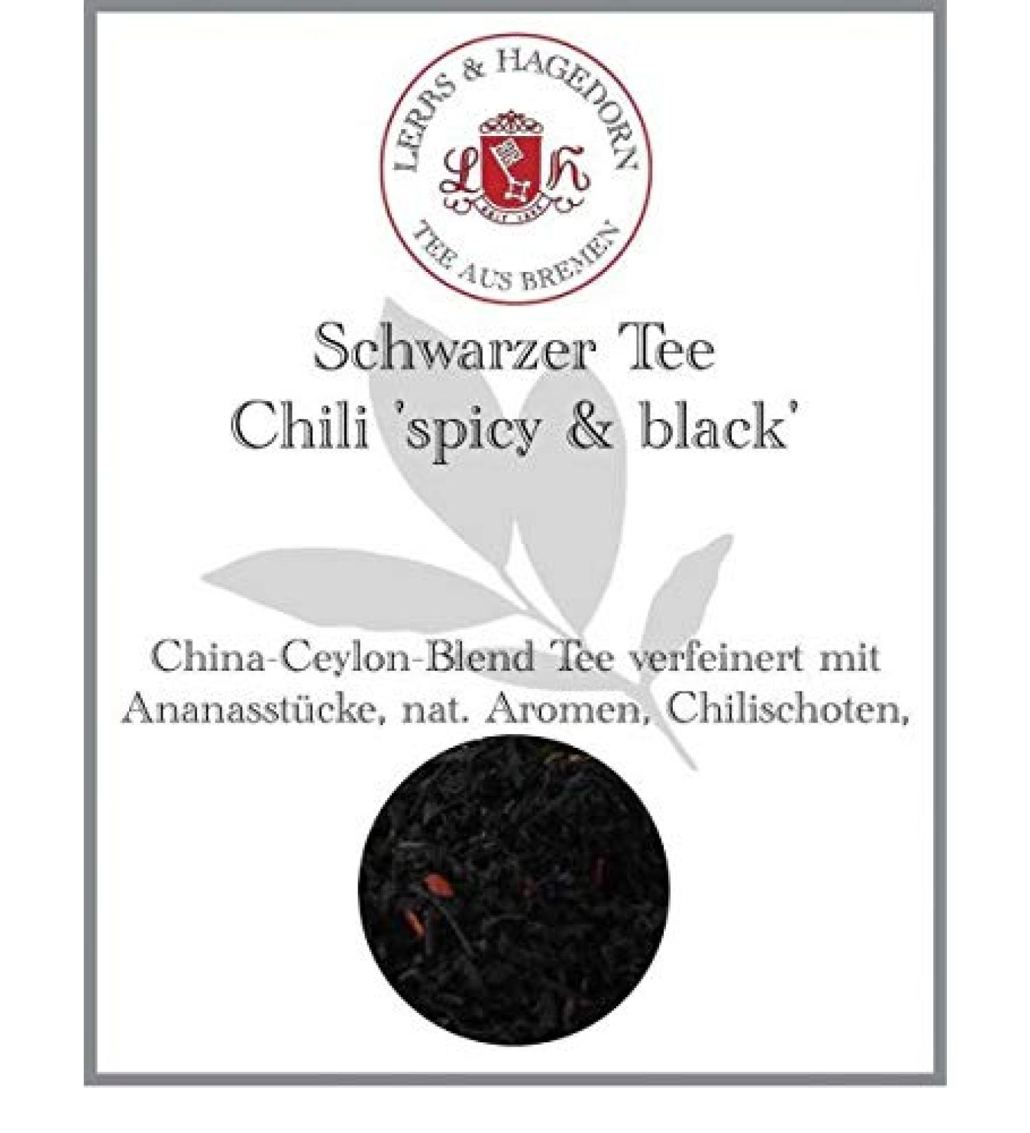  Lerbs & Hagedorn Spicy & Black Chile Black Tea 250g - Buy Online on GoSupps.com