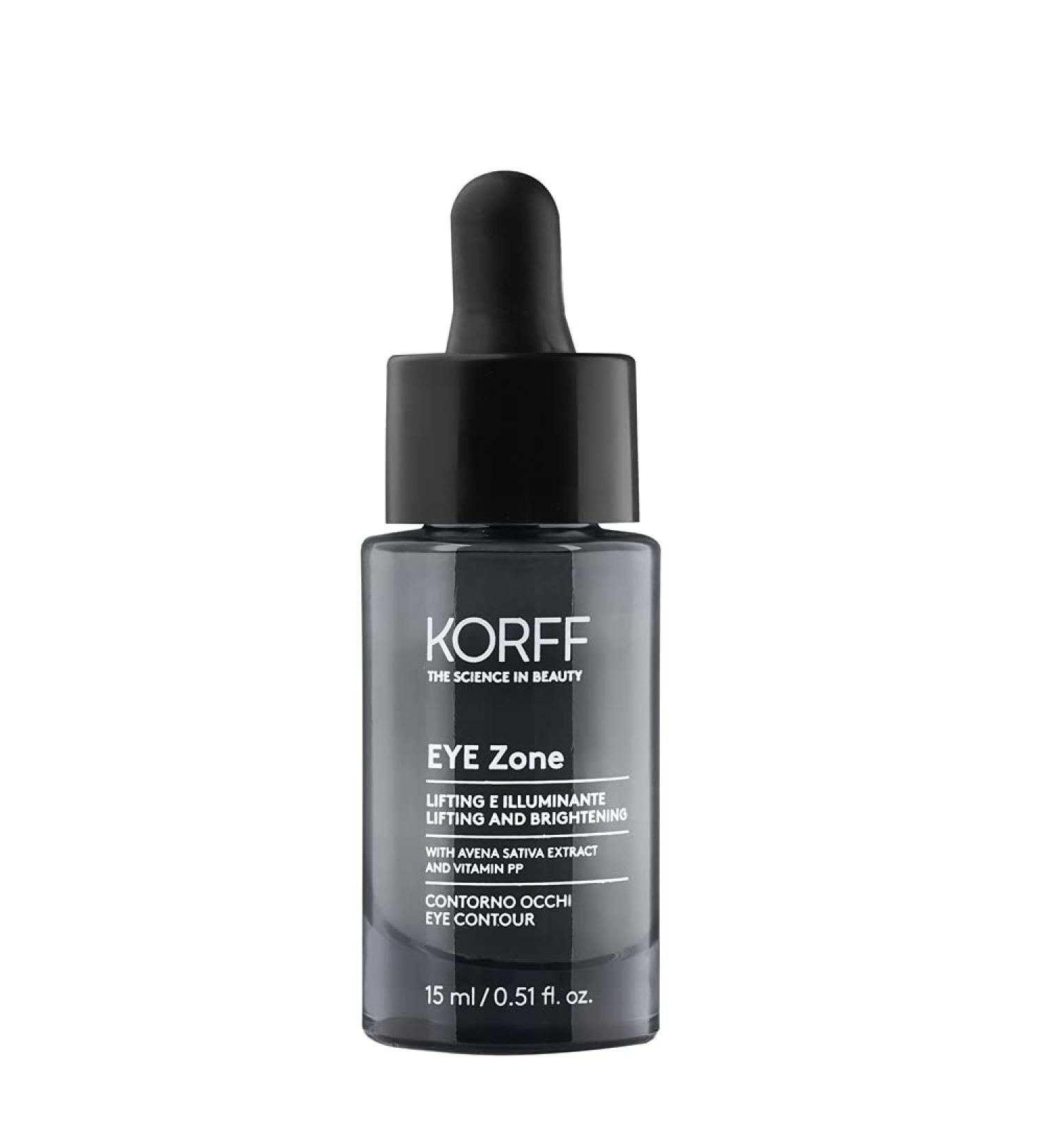 Korff Eye Zone Contour yeux sacs lunettes et lunettes avec acide hyaluronique et vitamine PP Effet lifting et illuminant 15 ml - Buy Online on GoSupps.com