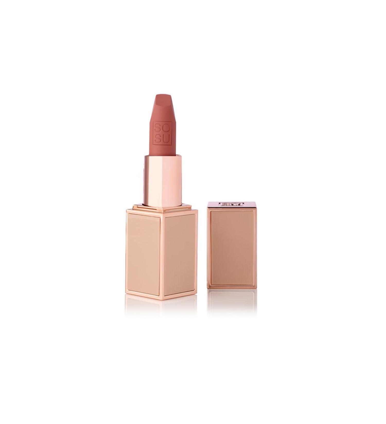 SOSU Cosmetics SOSU Cosmtics Mattics of lipstive Nive Nude longhanded heavily pigmented lipstick in elegant nude tint with sizes hydrating jojoba oil and hyluron acid - Buy Online on GoSupps.com