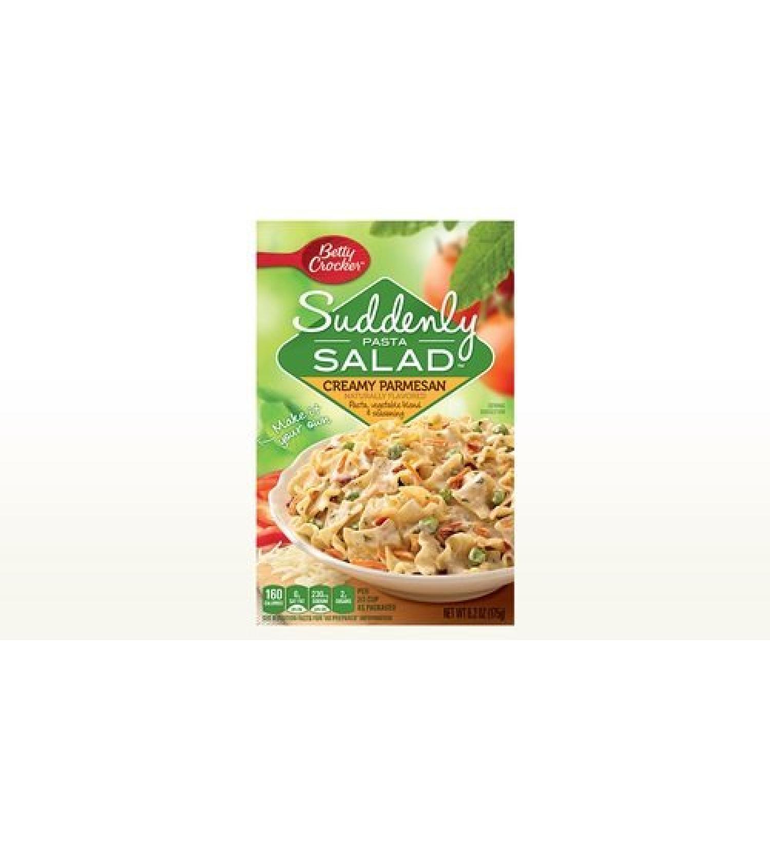 Betty Crocker, Suddenly Salad, Pasta Creamy Parmesan, 6.2oz Box (Pack of 4)