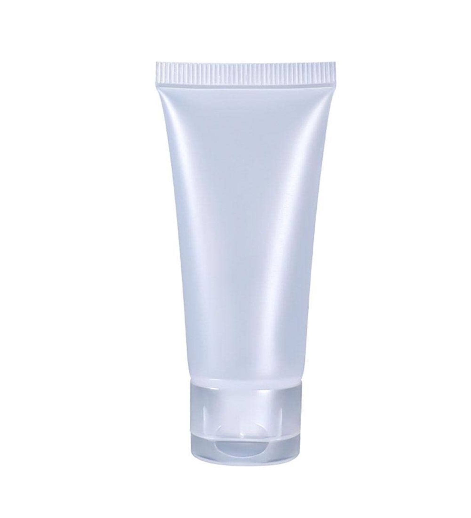 Christy Harrell 100ml Refillable Transparent Soft Plastic Empty Tubes with Hinged Lid - 30 Pack for Cosmetics Shampoo Facial Cleanser & Toothpaste - Buy Online on GoSupps.com