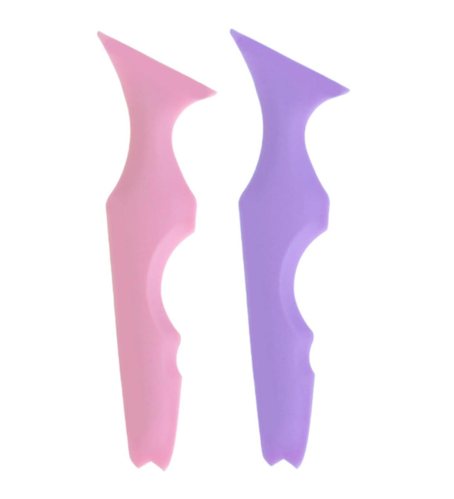 2pcs Former Eyelash Stencil Eyeshadow Aid Stamps Pads Template Marscara Mask Silicone Makeup Vertex - Buy Online on GoSupps.com