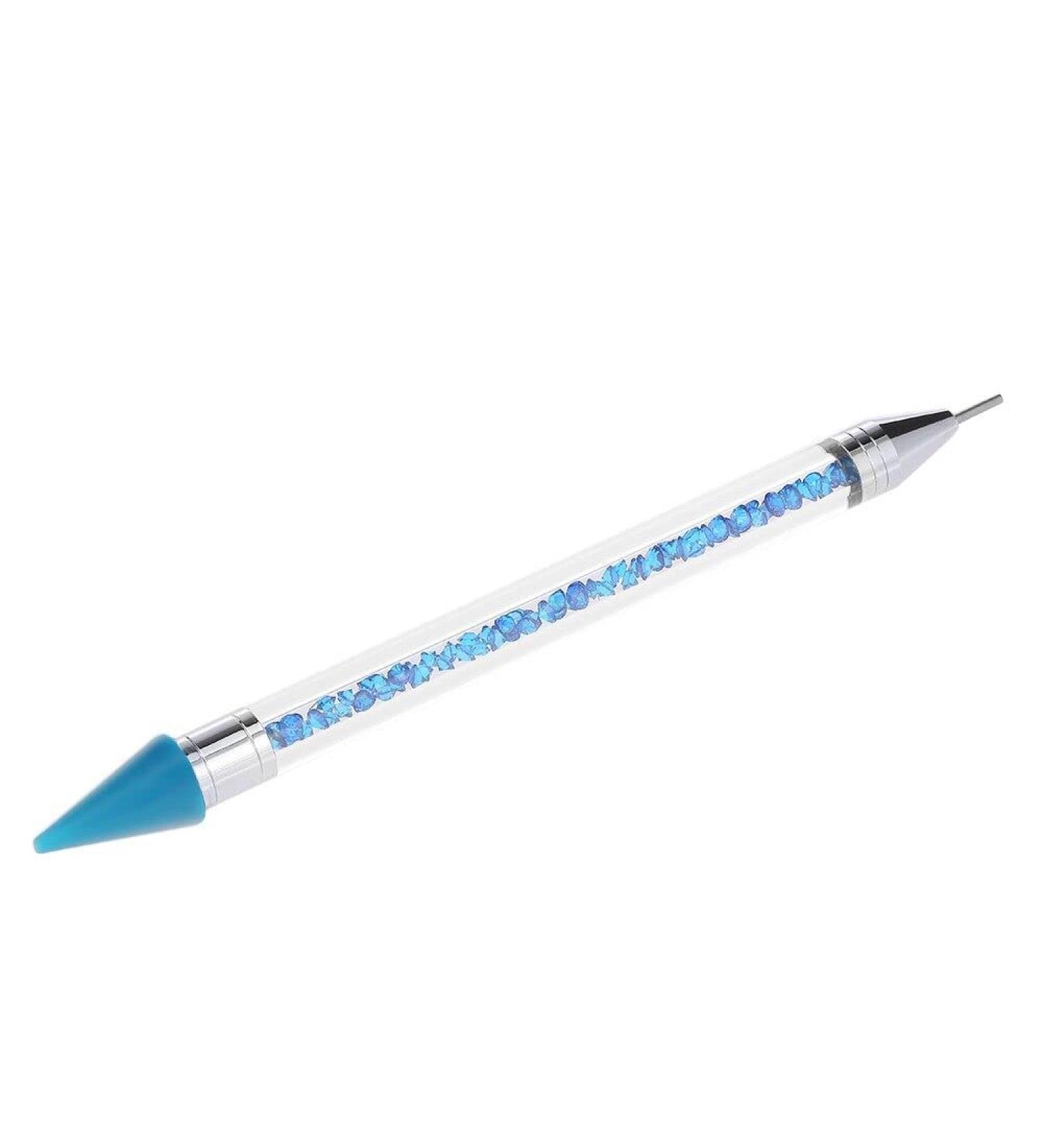 Rhinestone Dotting Pen Nail Dotting Tool Double Head Tips Beads Picker Wax Pencil Handle Manicure ToolProfessional and Fashion - Buy Online on GoSupps.com