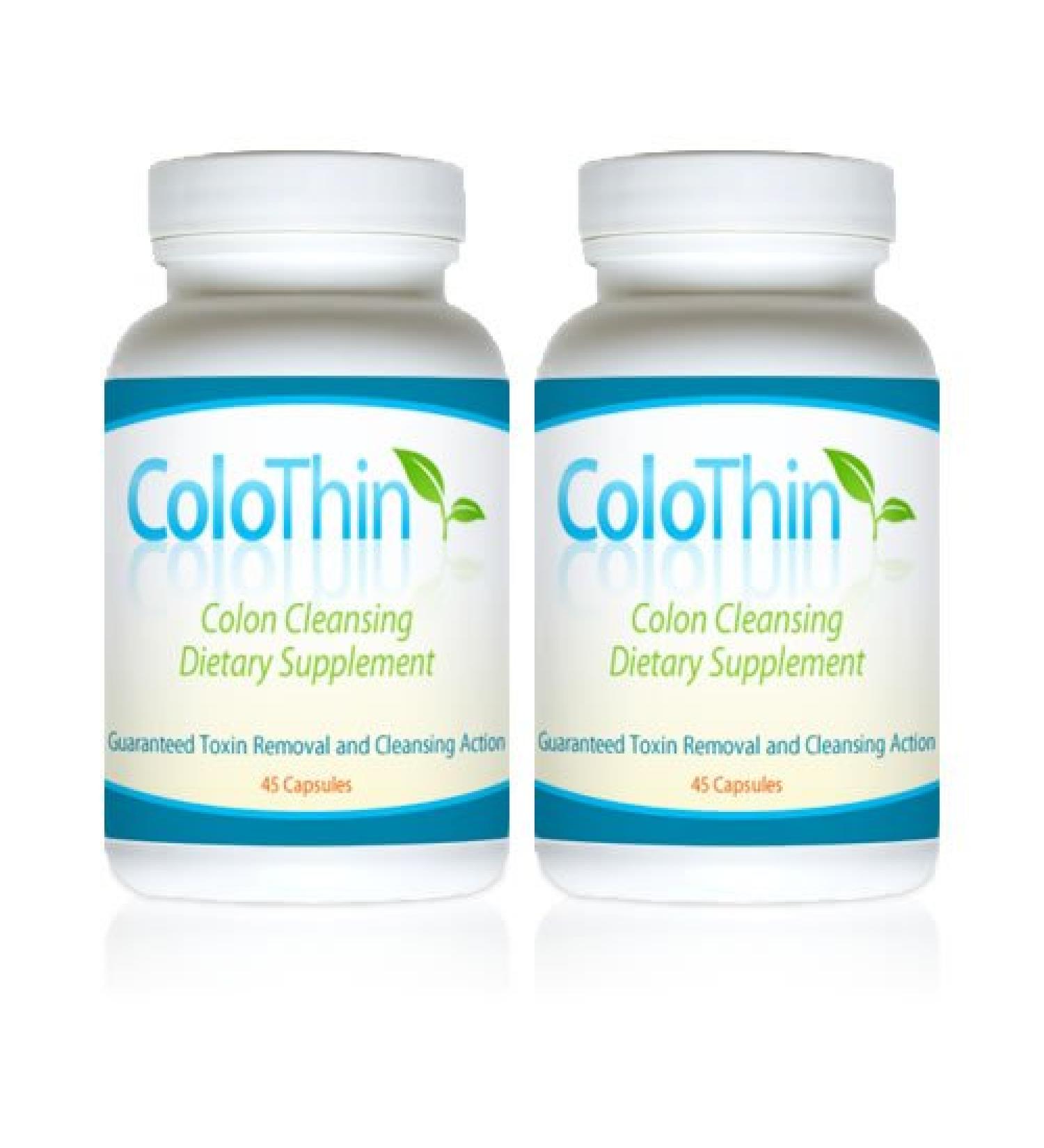 ColoThin Colon Cleanse: Two Bottle Special - Natural Detox and Digestive Support - Buy Online on GoSupps.com