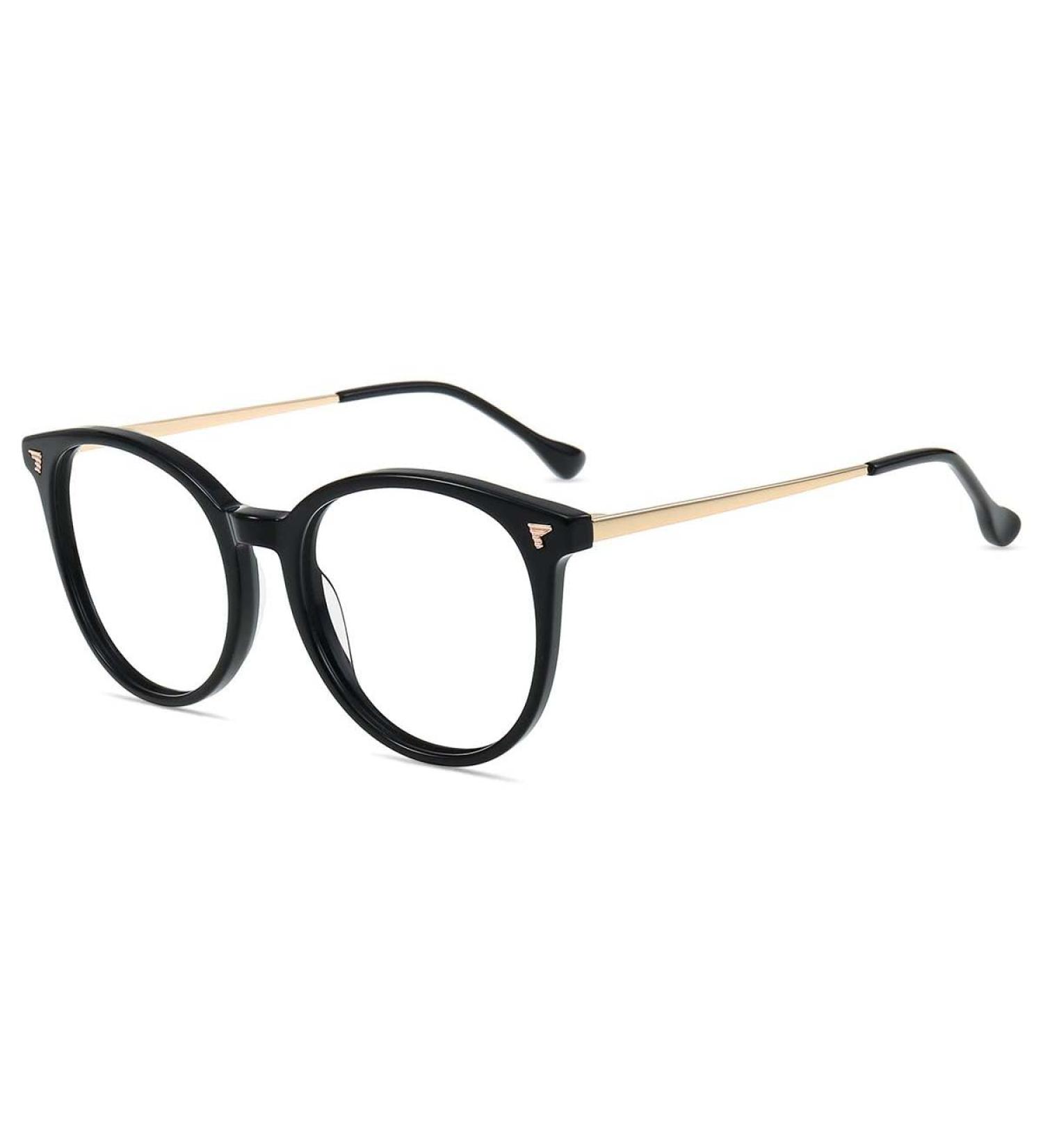 Firmoo Blue Light Blocking Reading Glasses for Men & Women - Retro Round Anti-Eyestrain Computer Gaming Glasses - Black 0.0x - Buy Online on GoSupps.com