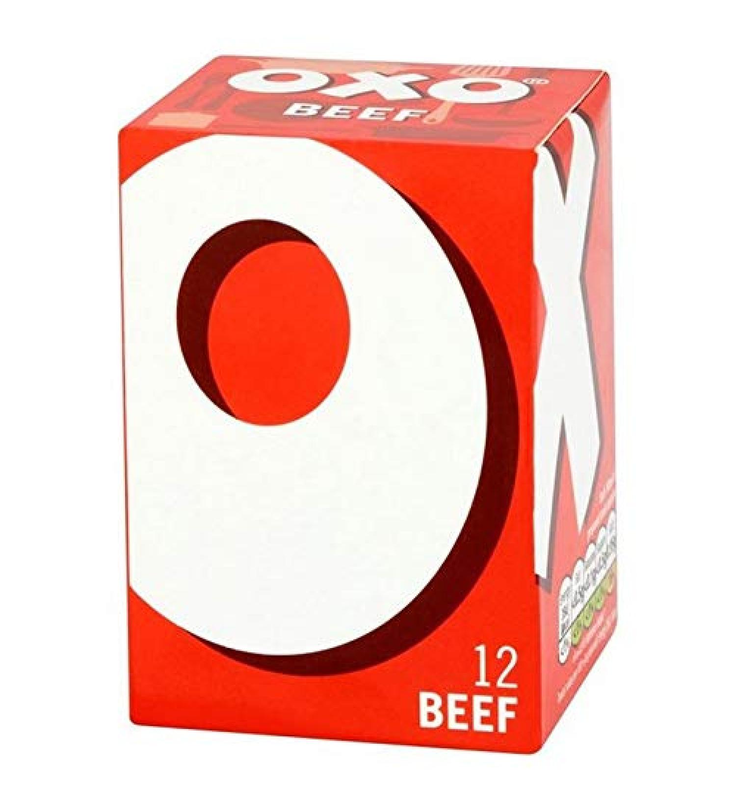 6X Oxo 12 Beef Stock Cubes 71g