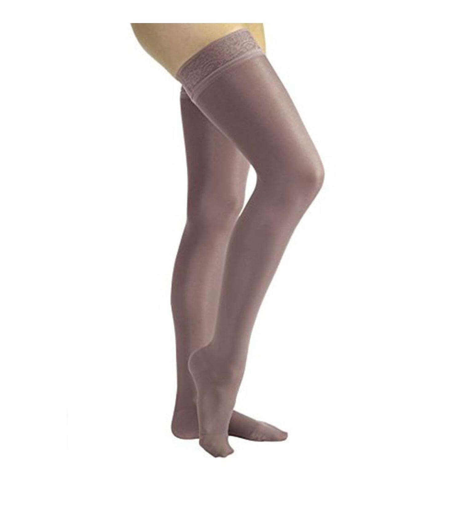 BSN Medical Jobst UltraSheer Thigh High Compression Stocking - 15-20 mmHg Lace Silicone Top Band Large Anthracite - International Shipping Available - Buy Online on GoSupps.com