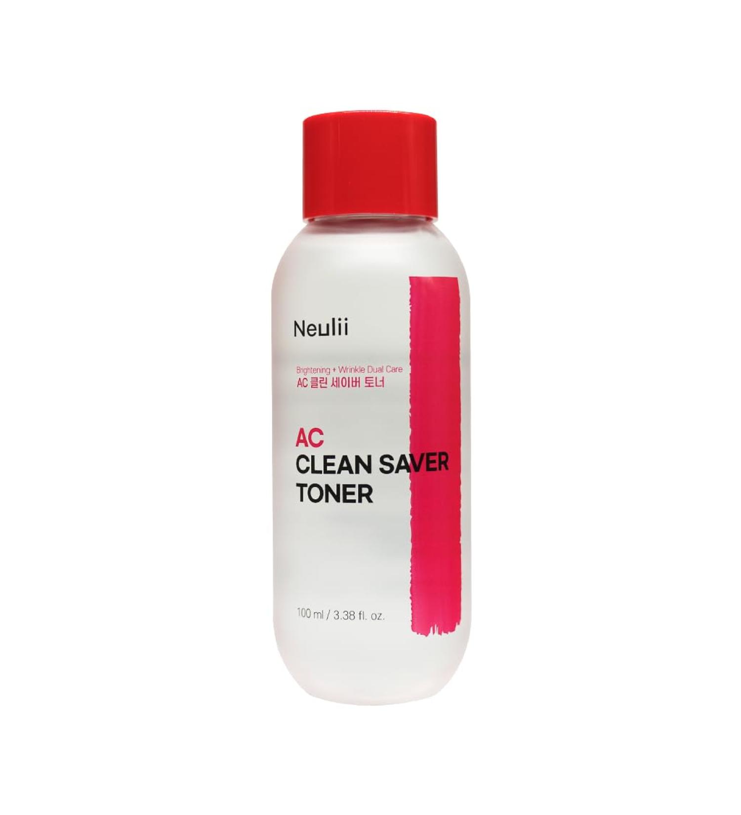 NEULII AC Clean Saver Toner 3.38 fl oz.(100ml) - Face Toner for Acne | Toner for Oily Acne Prone Skin | Tea Tree Toner Face | Acne Toner for Sensitive Skin Toner Acne | Acne Toner for Face Acne - Buy Online on GoSupps.com