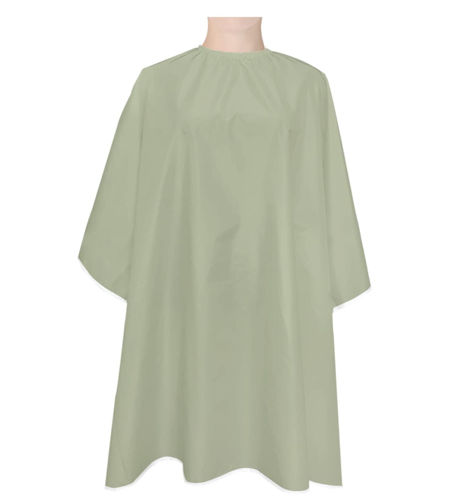 Sage Green Barber Cape - Stylish Hair Cutting Cape for Women Men Kids | Adjustable Neckline | Modern Minimalist Design - Buy Online on GoSupps.com