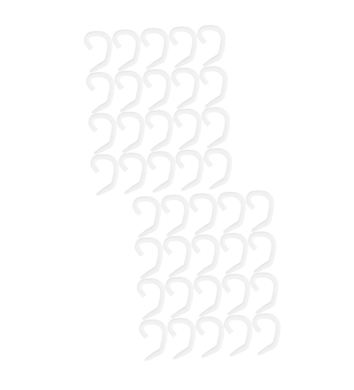 Toddmomy 40 Ear Enhancement Hooks for Earlick - Facial Cover Extensions & Ear Protection Hooks | White Clothes Rack Buckles - Buy Online on GoSupps.com
