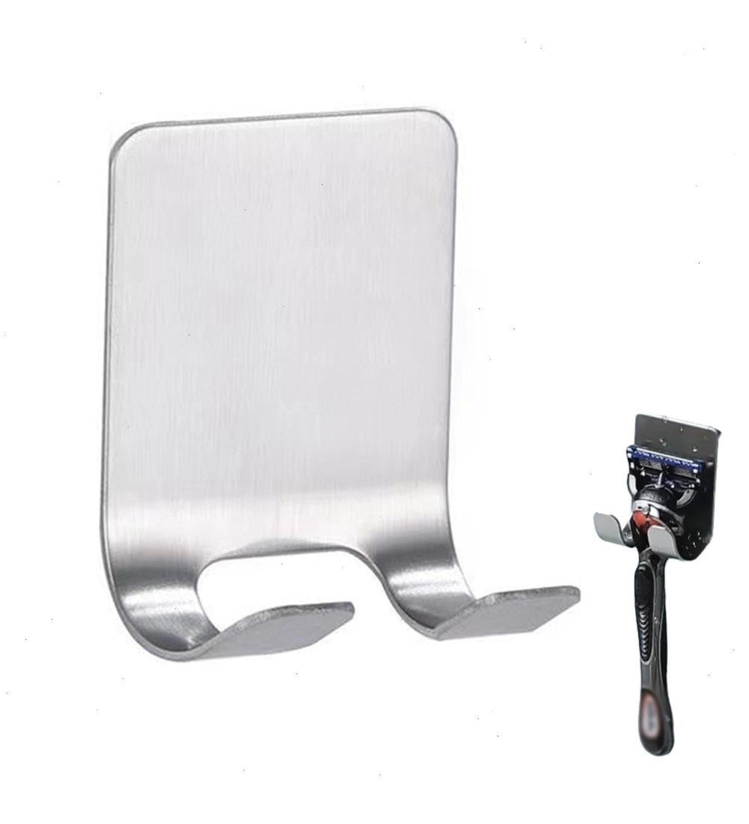 Waterproof Stainless Steel Shower Razor Holder | Drill-Free Wall Mount | Ideal for Bathroom & Kitchen Storage - Buy Online on GoSupps.com