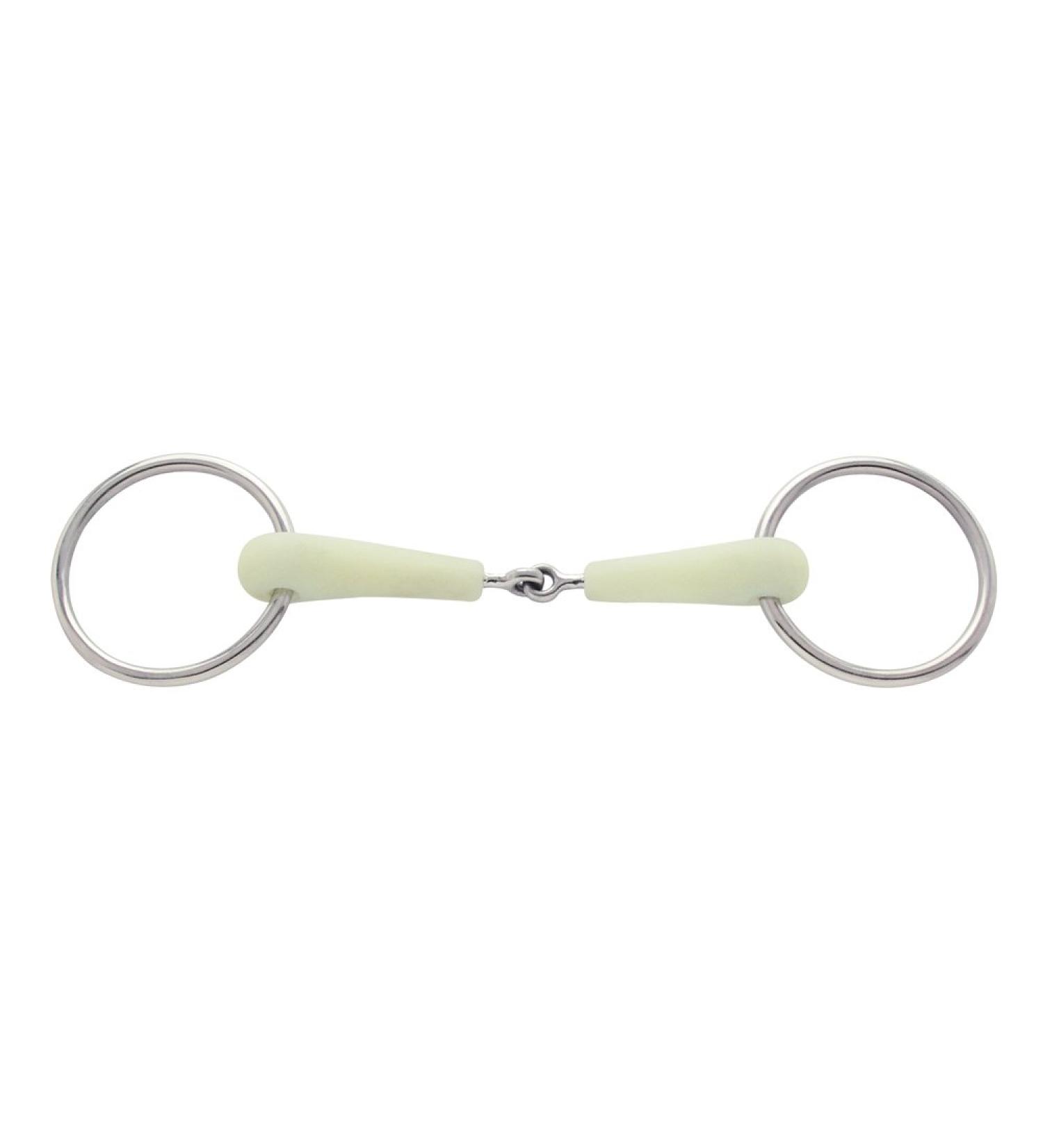 PFIFF plastic snaffle bit with fruit flavour 12.5 cm white 12.5 cm white