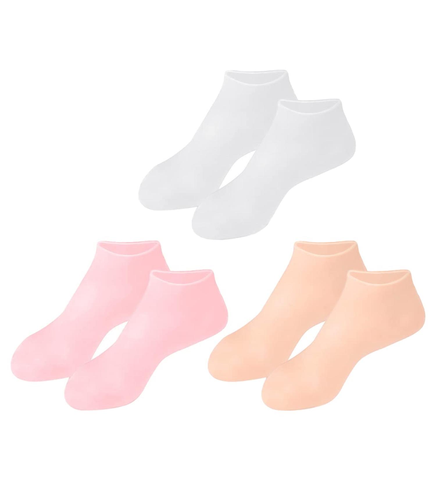 FRCOLOR 3 Pairs Gel Socks Men Stocking Heel Sleeve Women Mens Socks Man Socks Heel Protectors for High Heel Shoes Womens Low Cut Socks Care Foot Socks Miss Nursing Cover Sebs Invisible 16.5x8.5cm As Shown - Buy Online on GoSupps.com