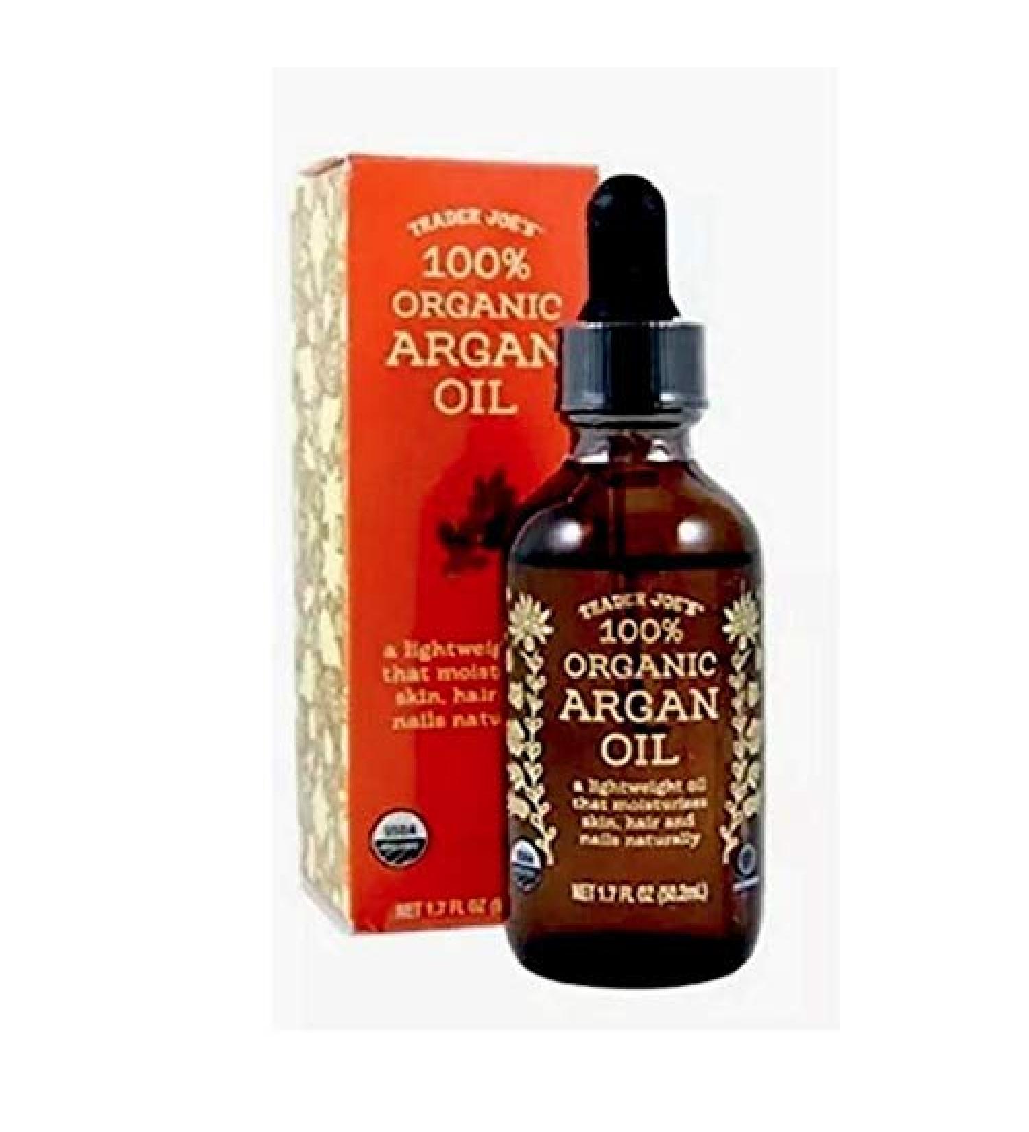 Trader Joe's 100% Organic Argan Oil 1.7 oz - Natural Moisturizer for Skin, Hair, and Nails - Buy Online on GoSupps.com