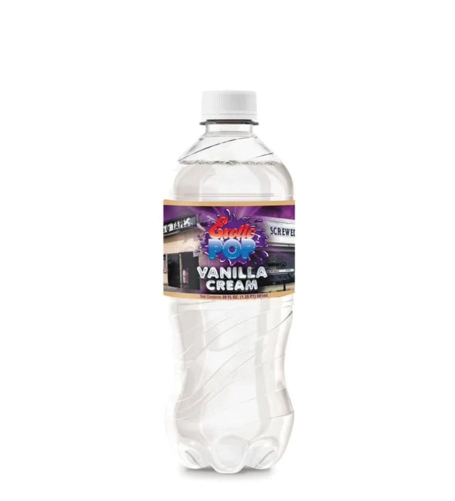 1 Bottle x Exotic Pop Screwed Up Records & Tapes Vanilla Cream Soda - 591 mL - Imported from US - Best Drinking Solo or With Friends!