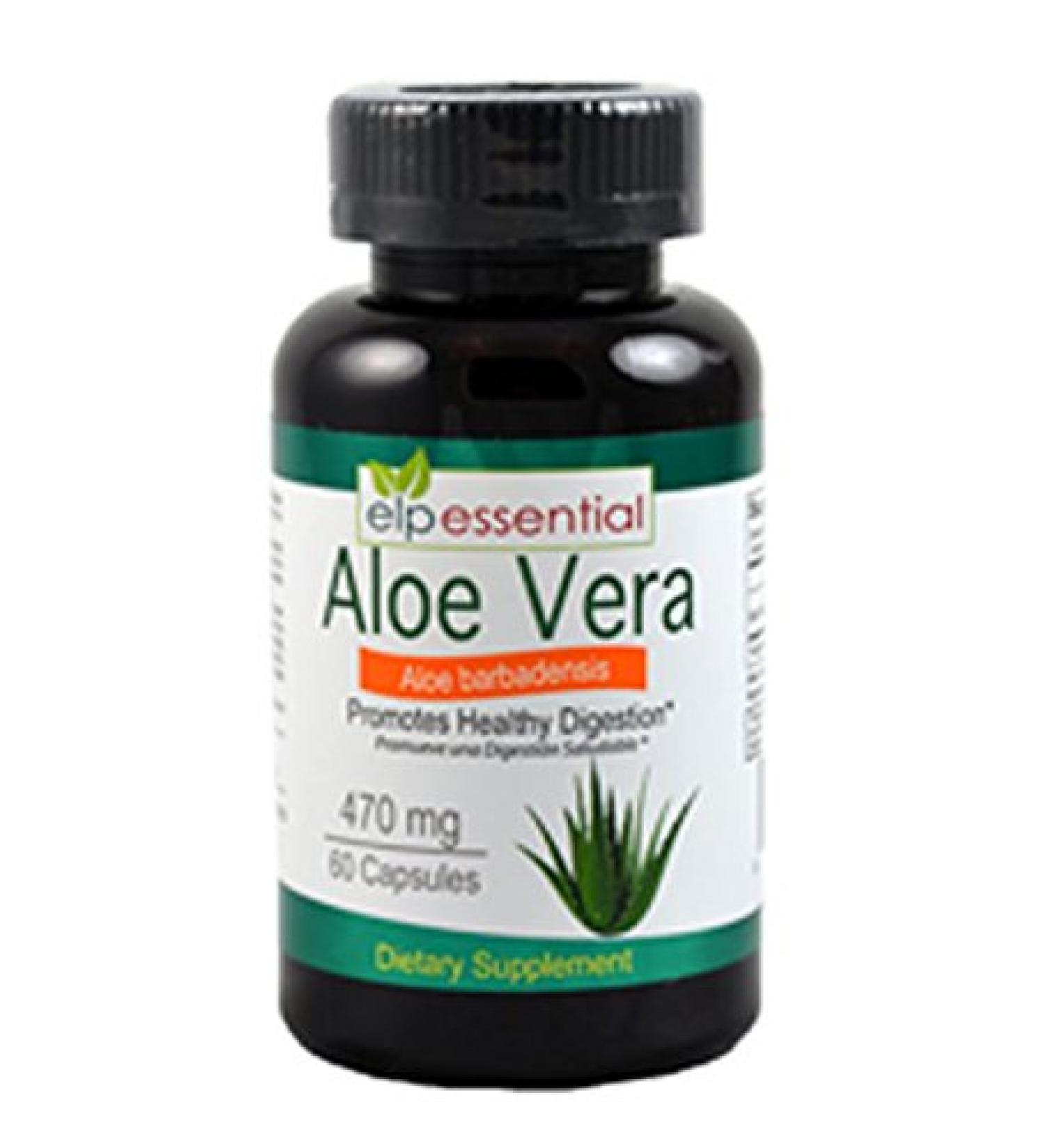 Aloe Vera Capsules Promotes Healthy Digestion 470mg 60 Capsules - Buy Online on GoSupps.com