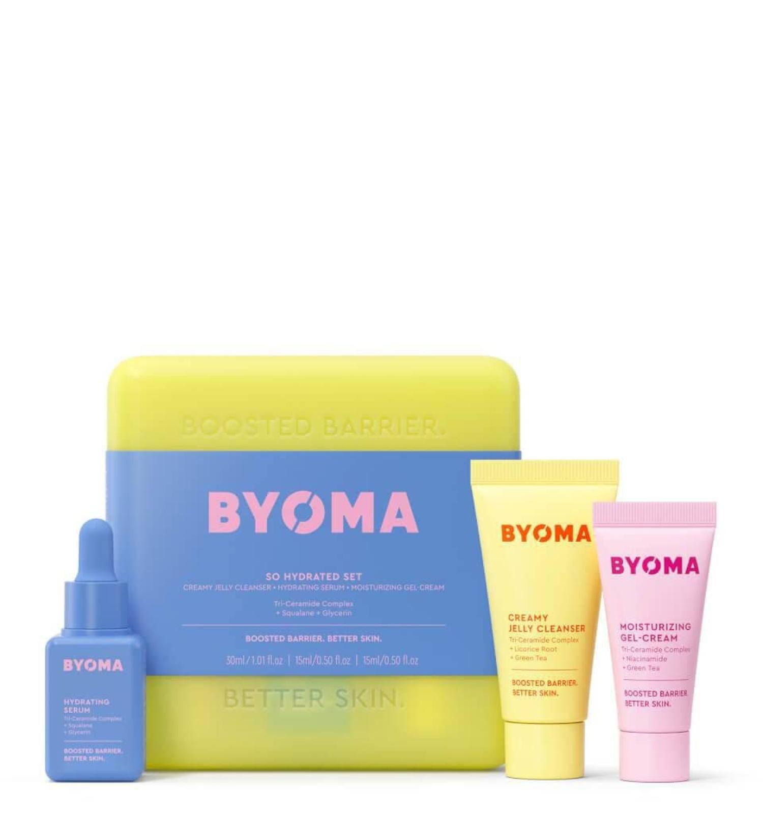 BYOMA SO HYDRATING TRIO ( Hydrating Serum  Creamy Jelly Cleanser & Moisturizing Gel Cream)