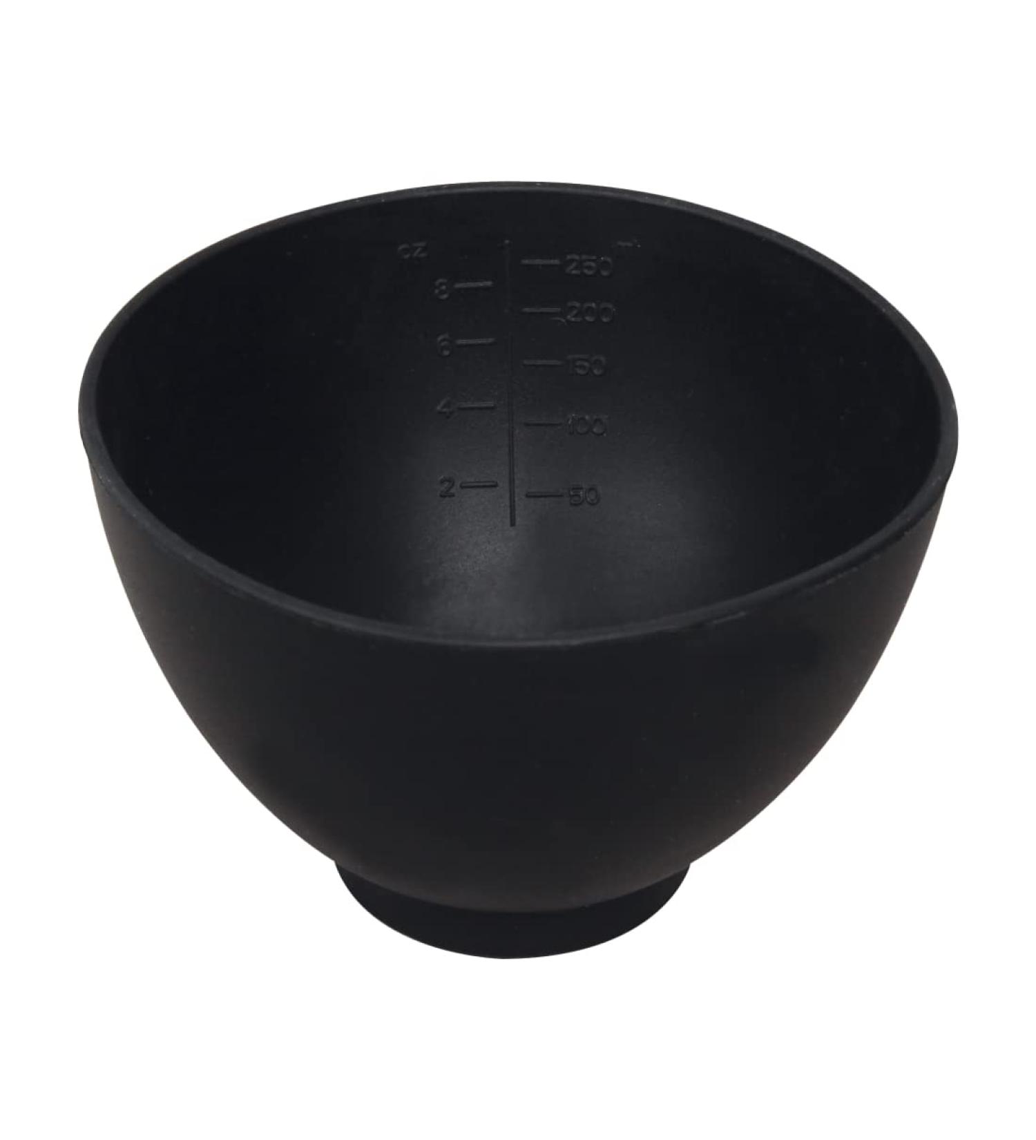 ForPro Black Silicone Mixing Bowl 8 oz - Flexible, Odorless Bowl for Facials, Massage, Body & More - Buy Online on GoSupps.com