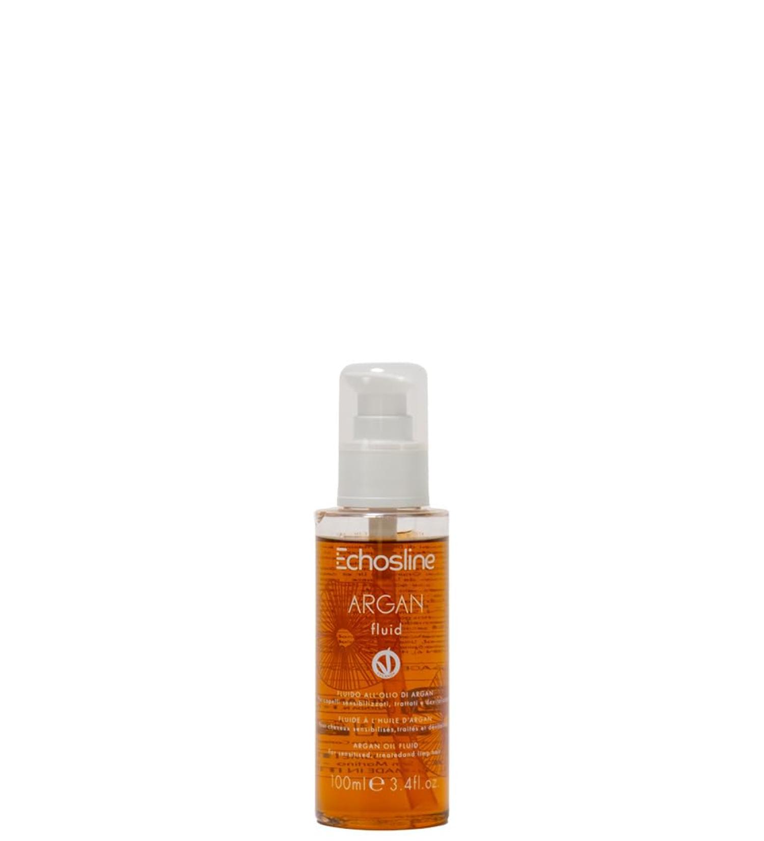 ECHOSLINE ARGAN OIL BEAUTY FLUID FOR SENSITIZED TREATED AND DEVITALIZED HAIR 100 ML
