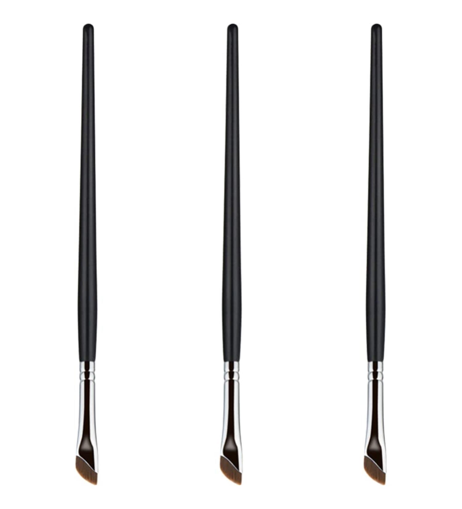 KALLORY 3pcs Eyebrow Brush Eyeliner Pencil Angled Makeup Brush Eyeliner Tool Applicator Flat Head Gel - Buy Online on GoSupps.com