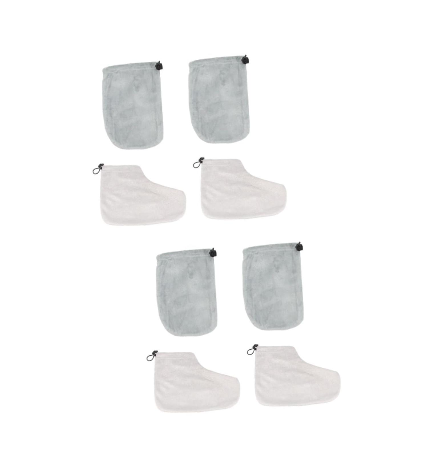 minkissy 4 Pairs Gloves disposable booties heated mittens accessories paraffin wax booties wax foot cover paraffin glove paraffin glove paraffin accessories Spa sock - Buy Online on GoSupps.com