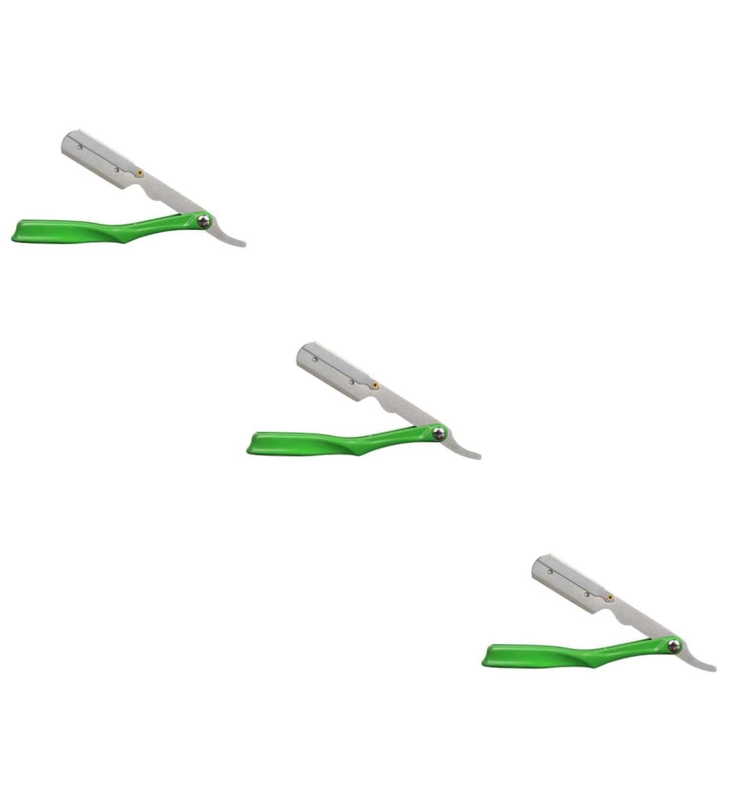 Minkissy Stainless Steel Eyebrow Trimmer - Manual Razor Tool Set (3 Pieces) - Precision Shaving for Men - 22.2x13.2cm - Buy Online on GoSupps.com