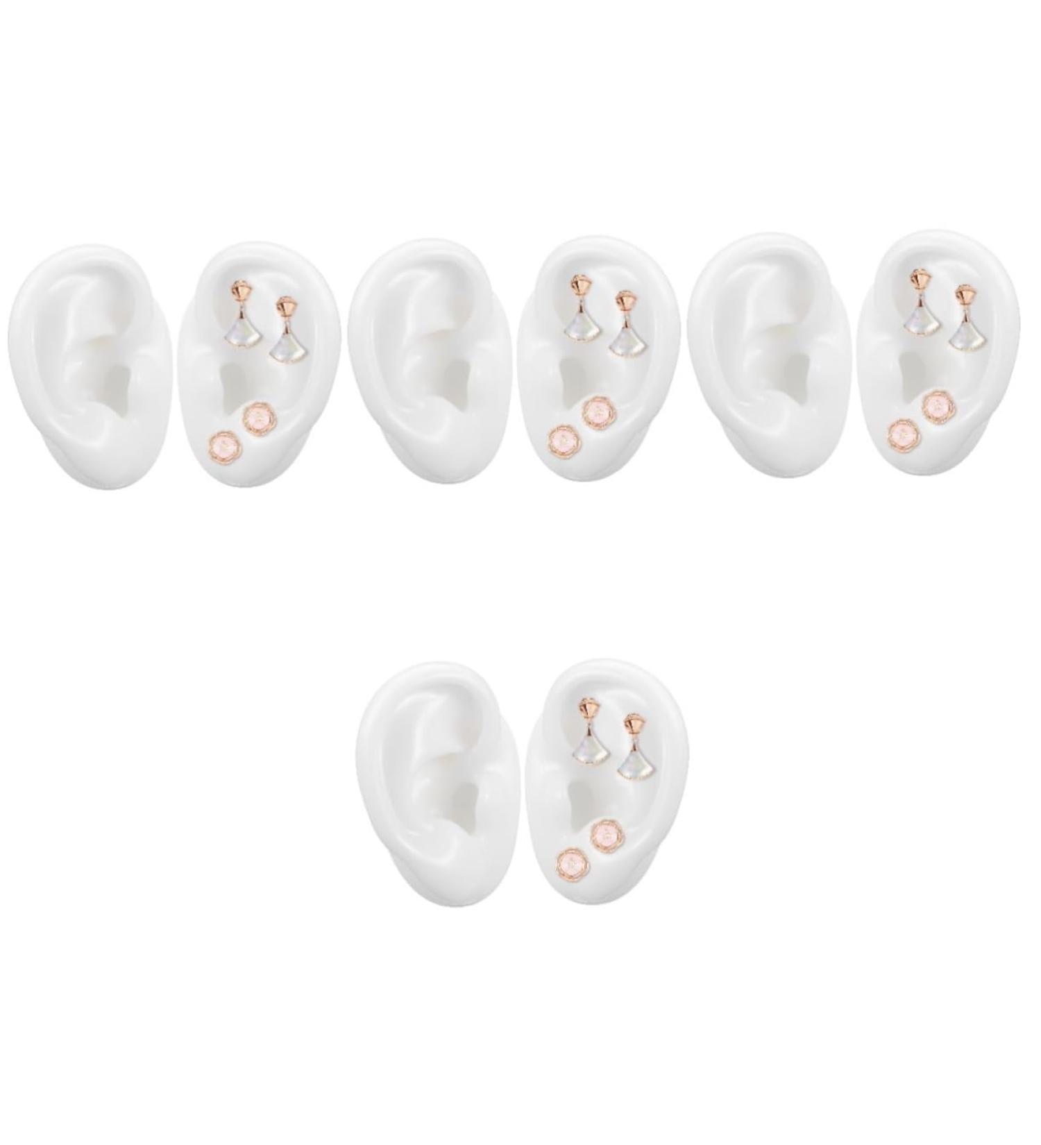 Buy 4 Pairs Silicone Artificial Ear Models for Studs | Realistic Display & Simulation Ear Mold for Jewelry Showcase - Buy Online on GoSupps.com