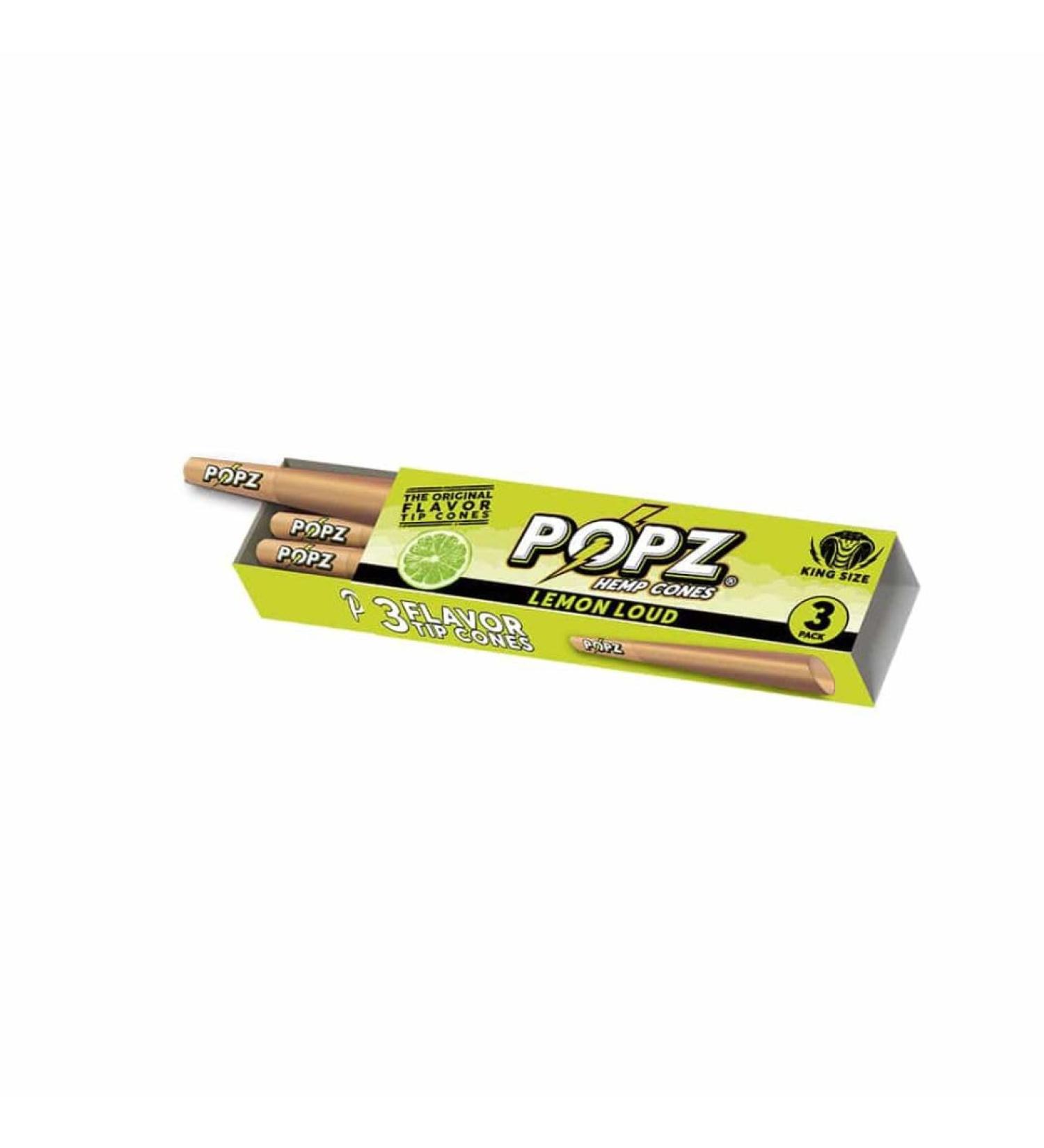POPZ Cones Lemon Loud - 3 Cones Per Pack
