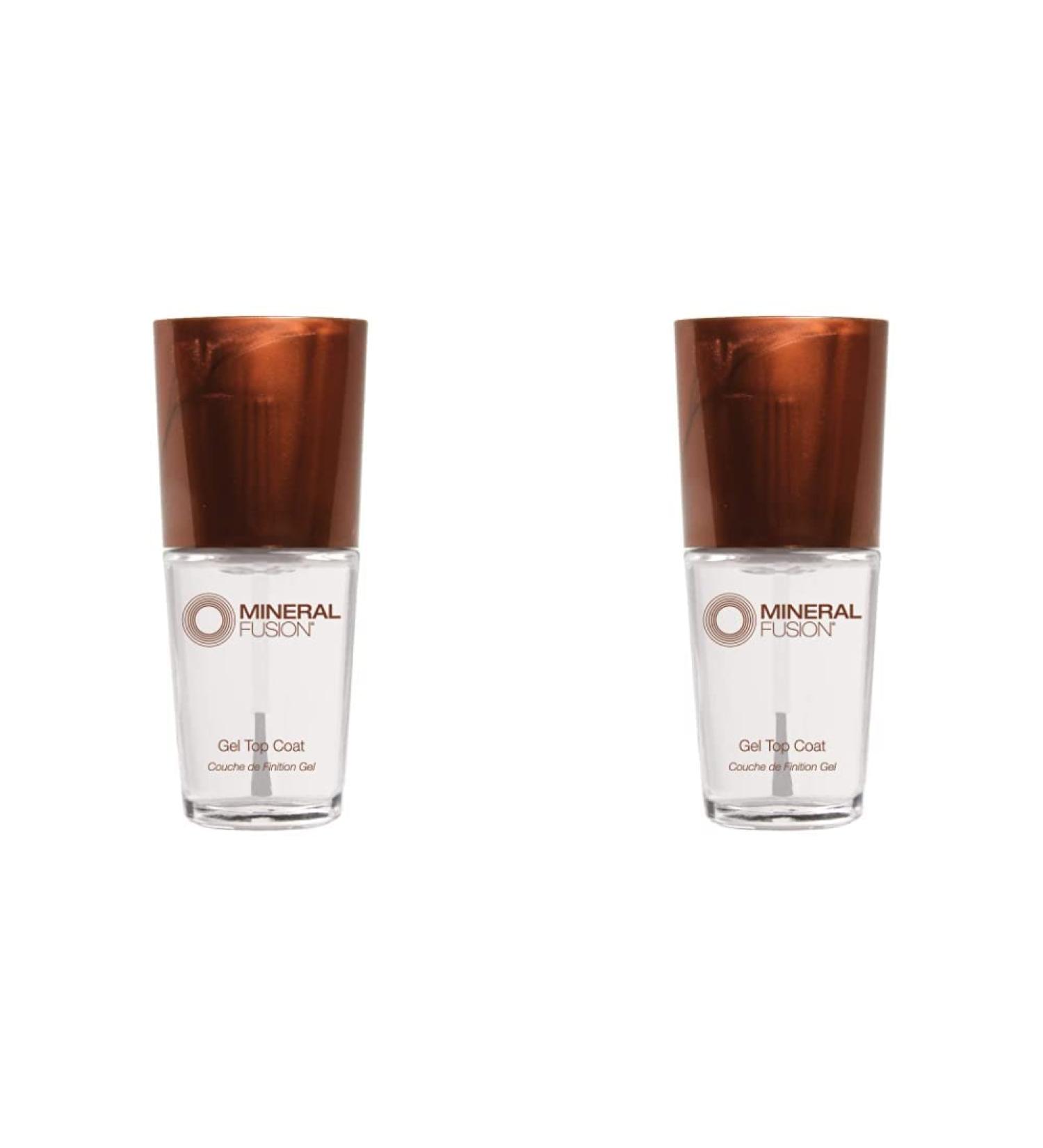 Mineral Fusion Nail Polish Gel Top Coat 0.33 Ounce - Pack of 2 (Packaging May Vary) - 0.34 Fl Oz x 2 - Buy Online on GoSupps.com