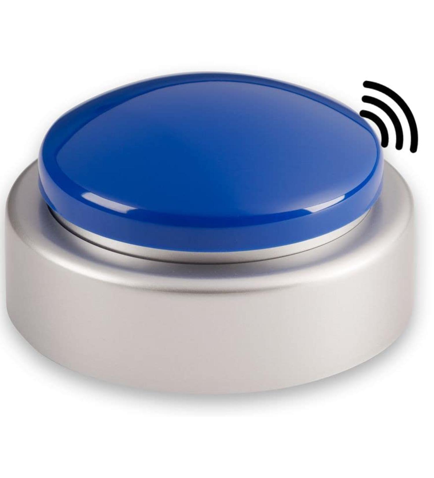 Spanish Jumbo Talking Button Clock - Visually impaired, Blind or Elderly (Blue)
