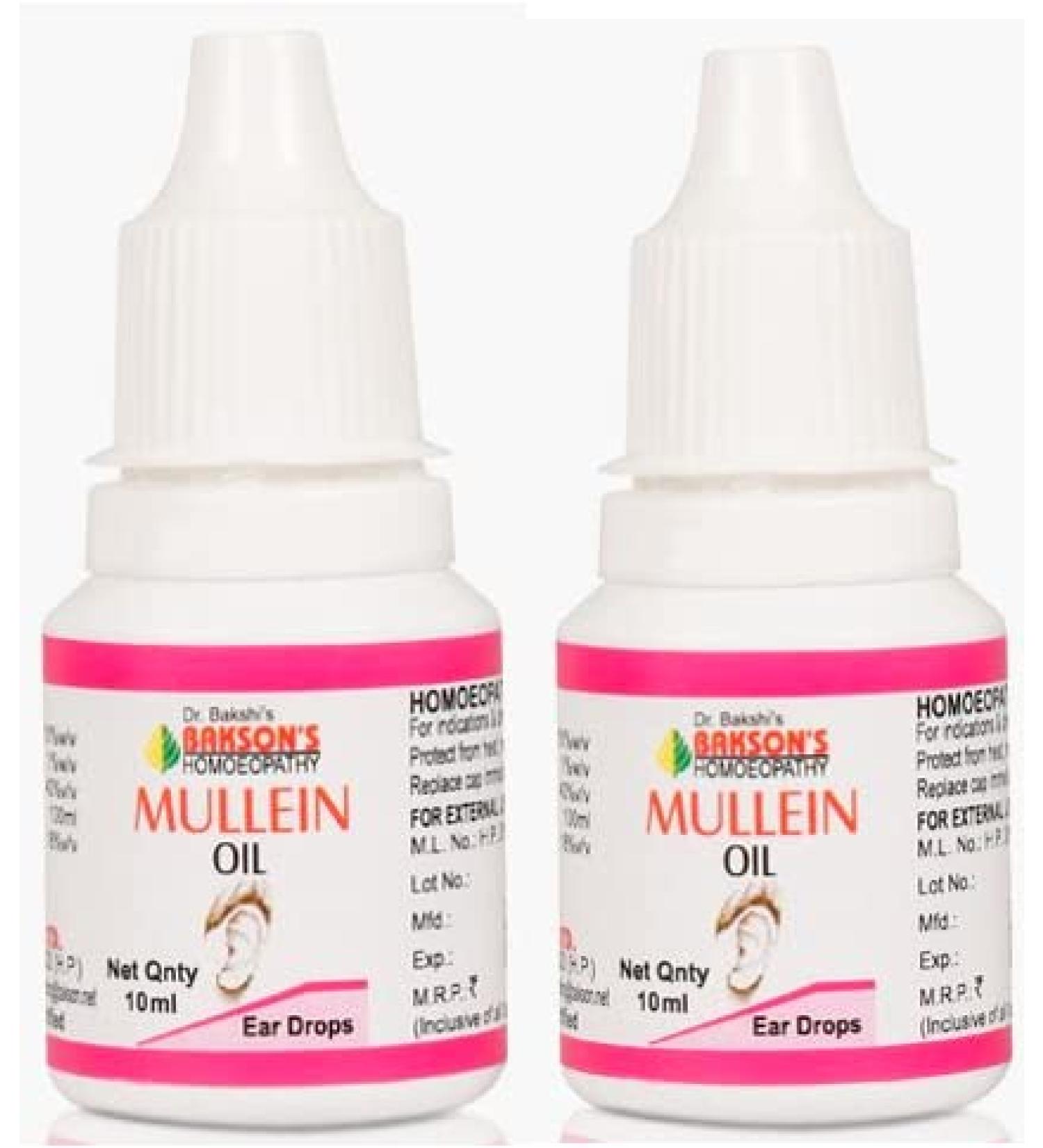 Bakson's 2x10ml Ear Drops for Ear Pain, Infections, and Wax Removal - Effective Relief - Buy Online on GoSupps.com