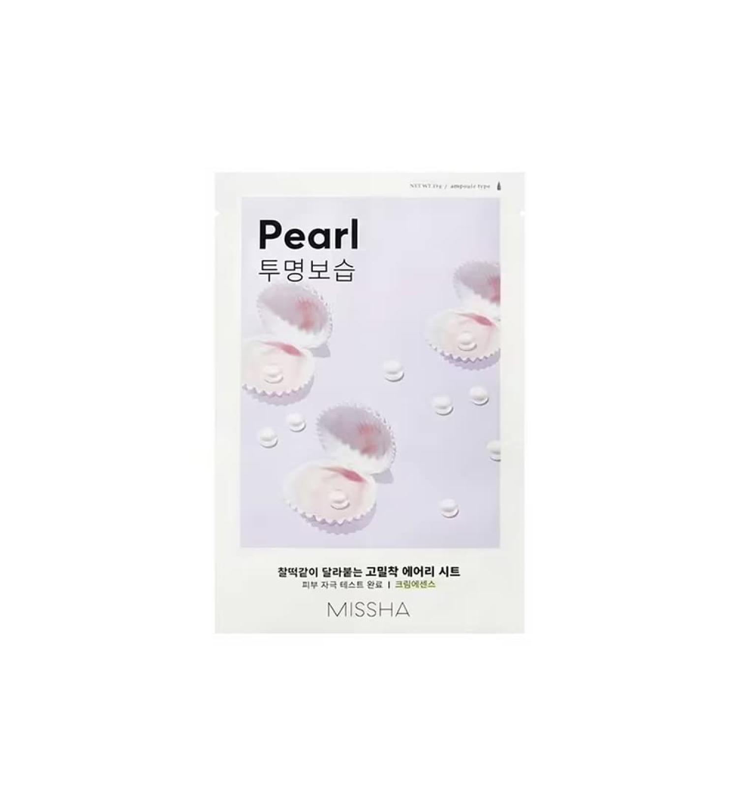 MISSHA Airy Fit Sheet Mask (Pearl) - Hydrating 19ml Face Mask for Radiant Skin | International Shipping Available - Buy Online on GoSupps.com