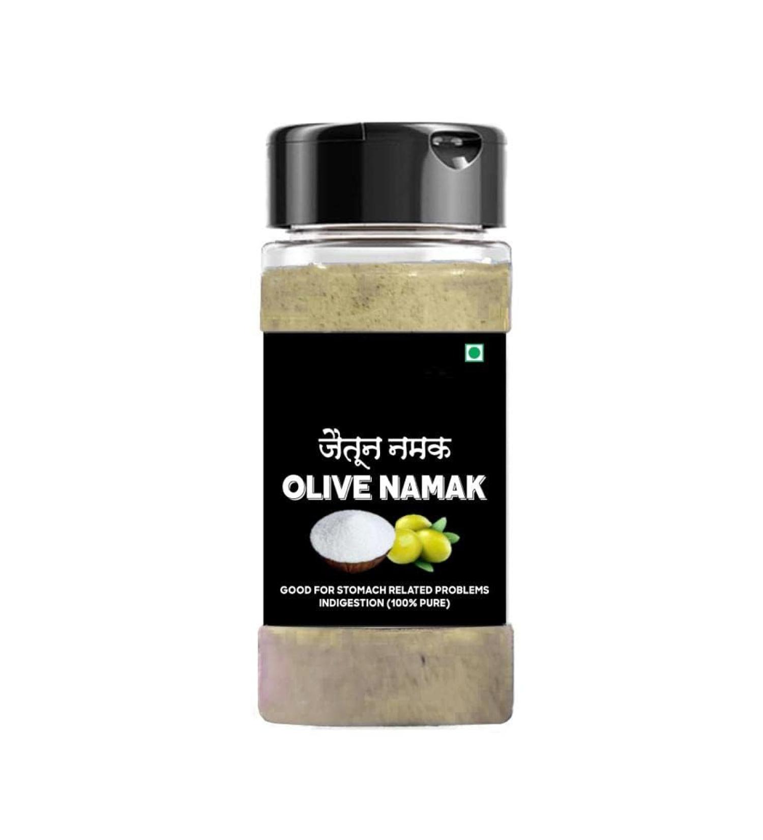 NN Olive Salt 100g | Namak Zaitoon | Jaitun Namak | Zaitun Namak | Aids digestion | Treats stomach problems | 100% pure and original olive