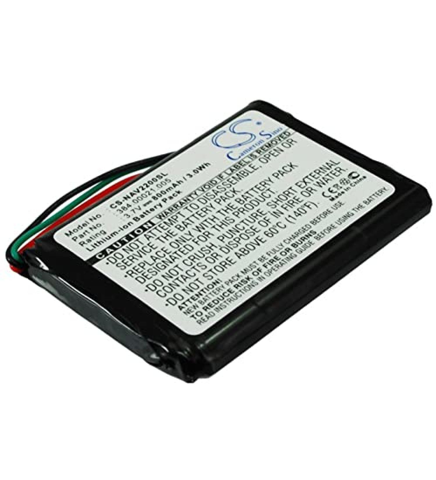 PRUVA 800mAh Battery for Navigon 2200 2200T 2210 Compatible Replacement P/N: 384.00021.005 | International Shipping Available - Buy Online on GoSupps.com