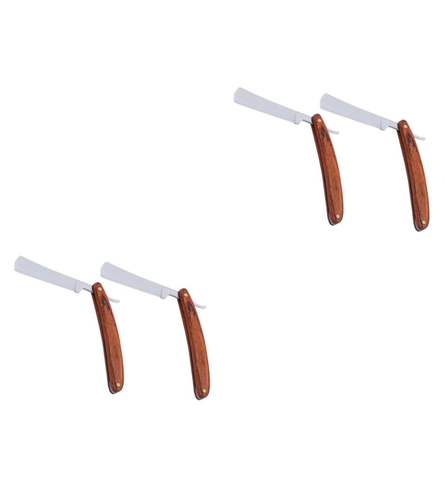 Minkissy 4pcs Stainless Steel Manual Shaver Tool Set - Durable Razors for Men - Ideal for Grooming and Shaving - Buy Online on GoSupps.com