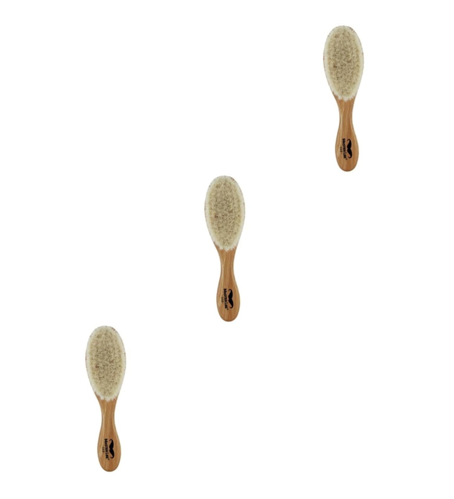 3pcs Vintage Mustache Bamboo Brushes for Babies - Natural & Eco-Friendly Care - Buy Online on GoSupps.com