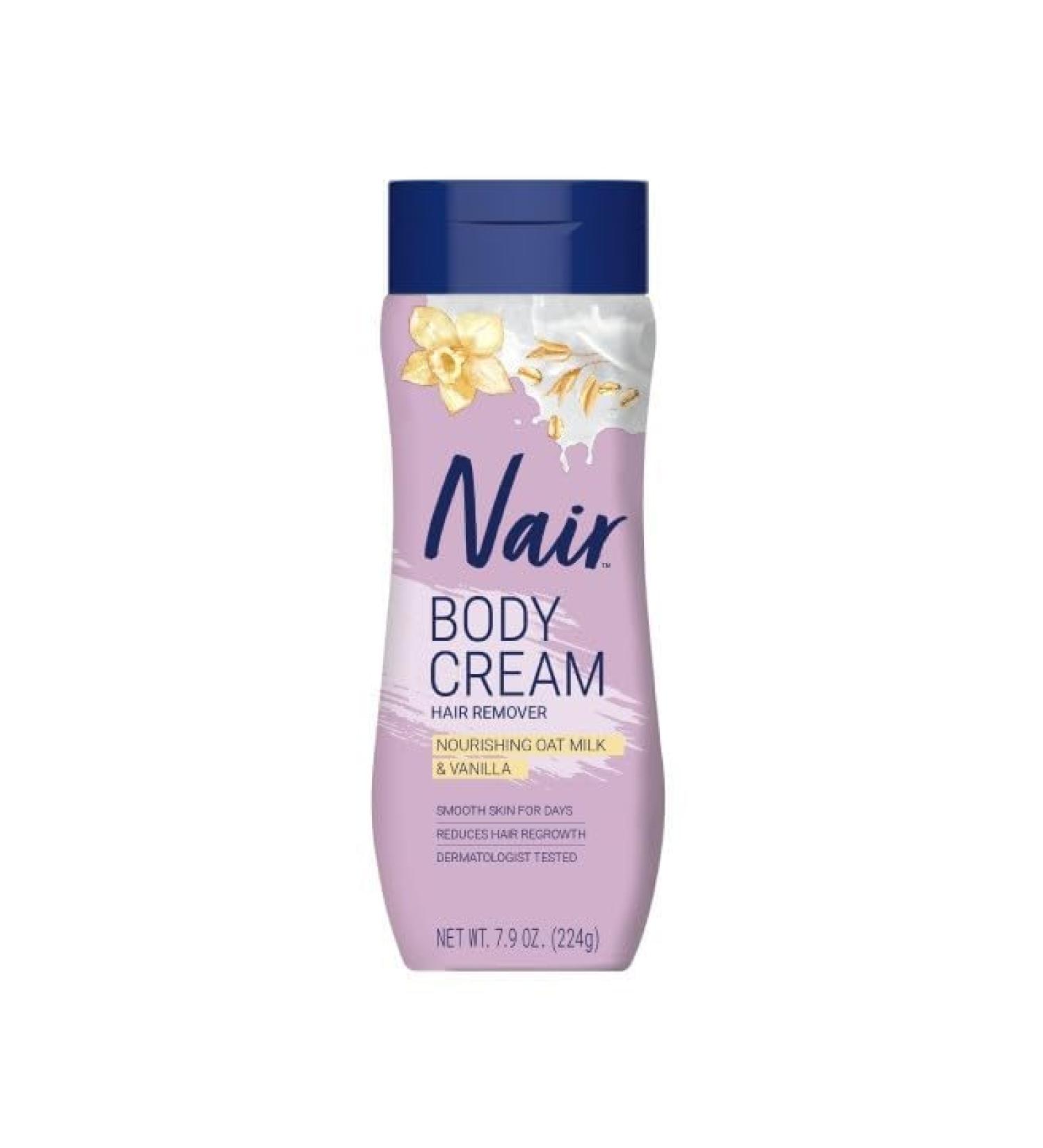 Nair Body Cream Hair Remover | Oat Milk & Vanilla - 7.9 oz | Women's Hair Removal Cream - Buy Online on GoSupps.com