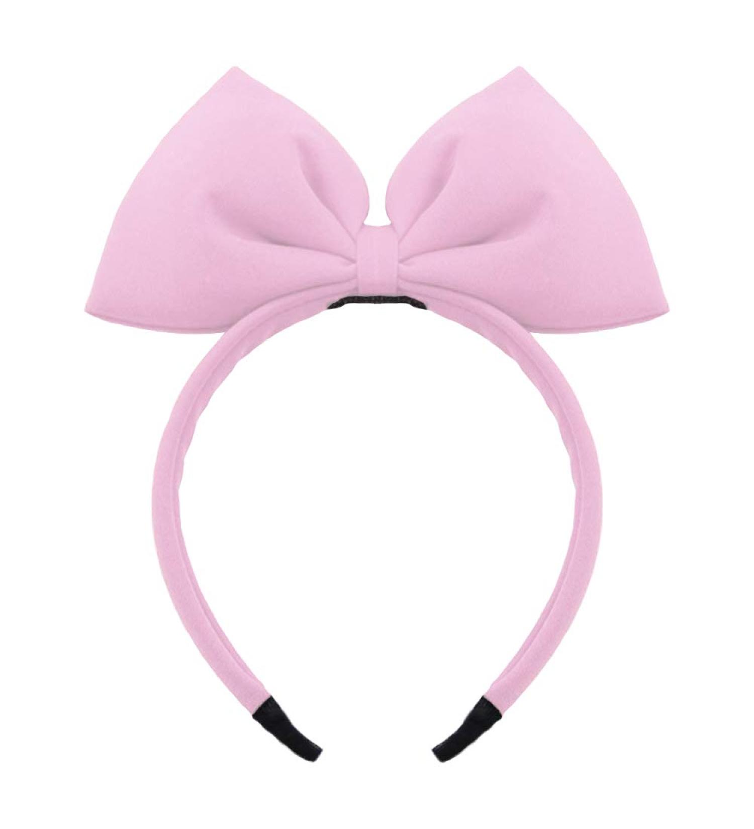 Big Bow Halloween Hair Hoop - Pink Style | Handmade Bow Headband for Women | Party & Cosplay Costume Headwear - Buy Online on GoSupps.com