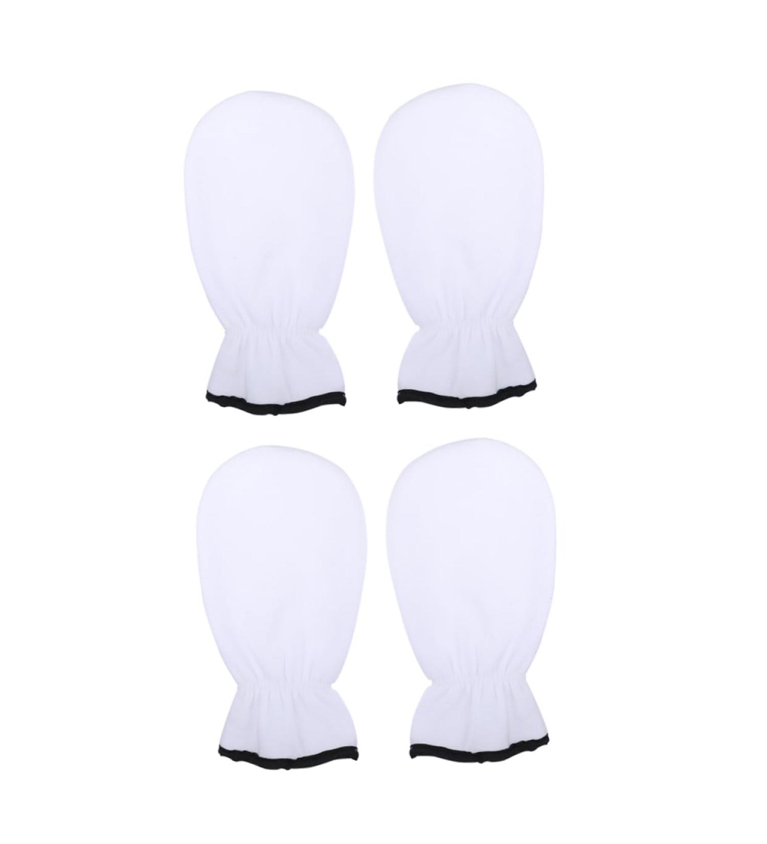 minkissy 4 Pairs Maintenance Care Gloves Hand Kit Paraffin Mittens Spa Paraffin Wax Gloves Wax Mitts for Hand Mittens for Women Spa Hand Cover Miss Polyester White Cotton Gloves Exfoliating - Buy Online on GoSupps.com