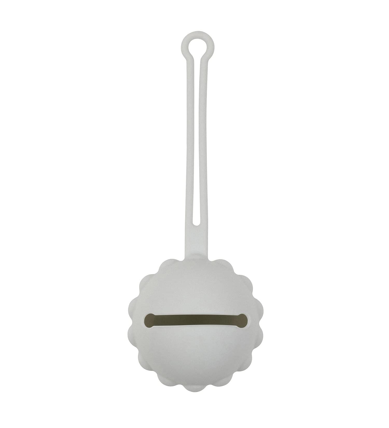 Nattou pacifier holder made of silicone practical pacifier case for all models BPA-free approx. 18 cm silicone grey