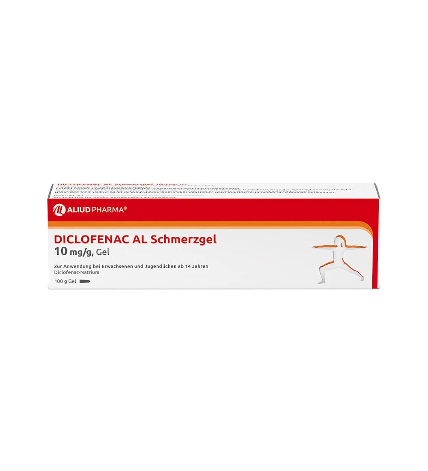 Aliud Pharma Diclofenac Pain Gel 10 mg/g - 100g for Relief of Muscle Pain | Fast Shipping Internationally - Buy Online on GoSupps.com